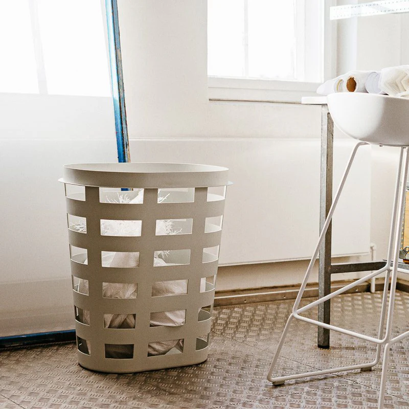 HAY Storage and Laundry Basket, Light Grey - Image 7