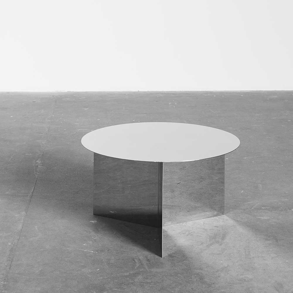 HAY Slit Round Side Table, Mirror - Image 2