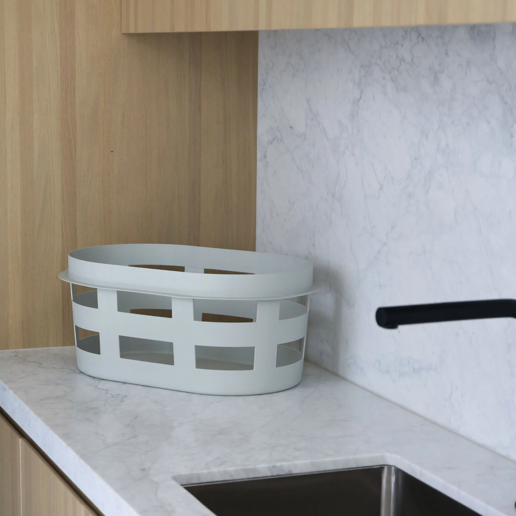 HAY Washing Laundry Basket, Light Grey - Image 3