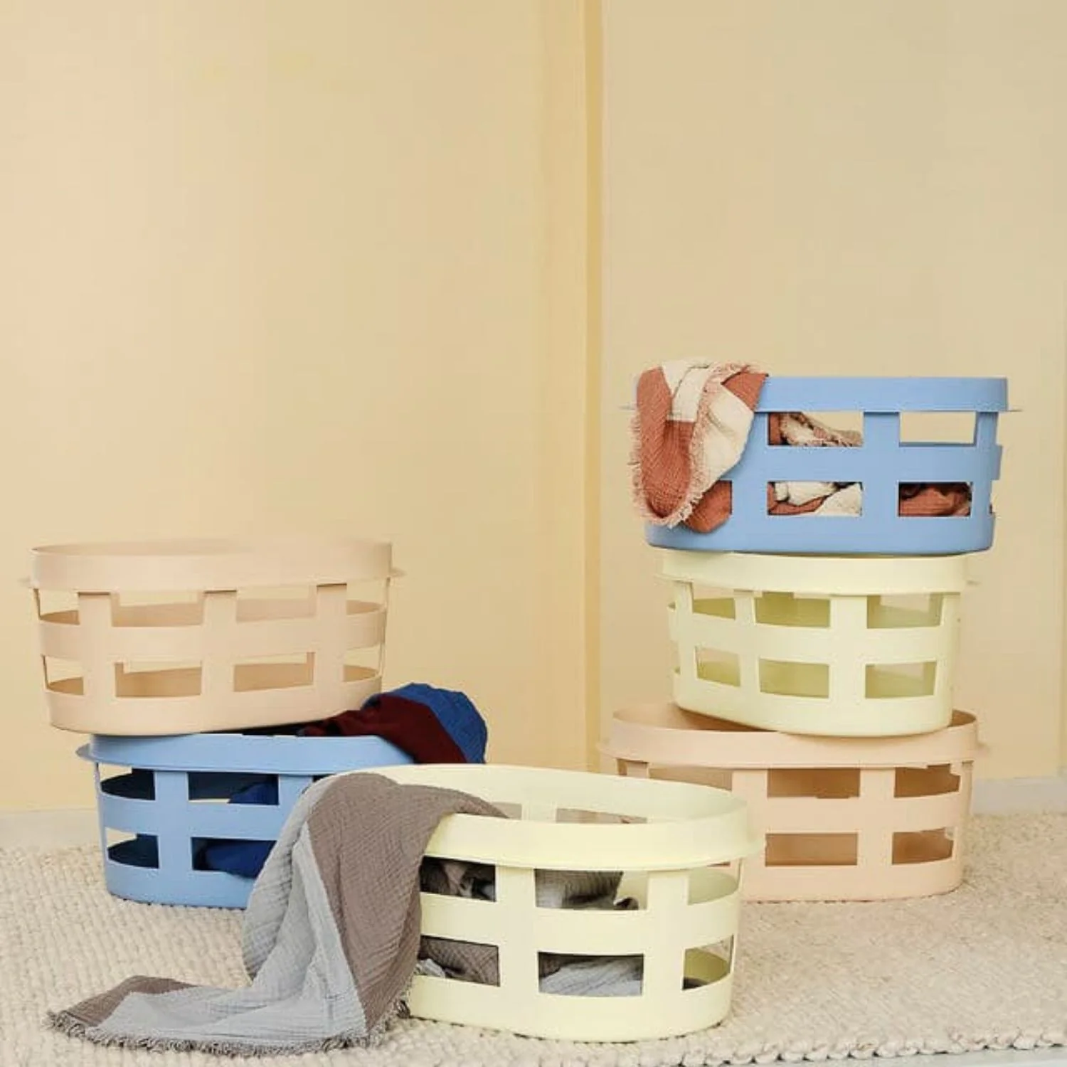 HAY Washing Laundry Basket, Nougat - Image 9