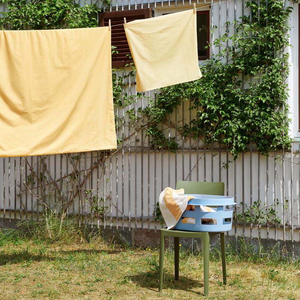 HAY Washing Laundry Basket, Soft Blue - Image 3