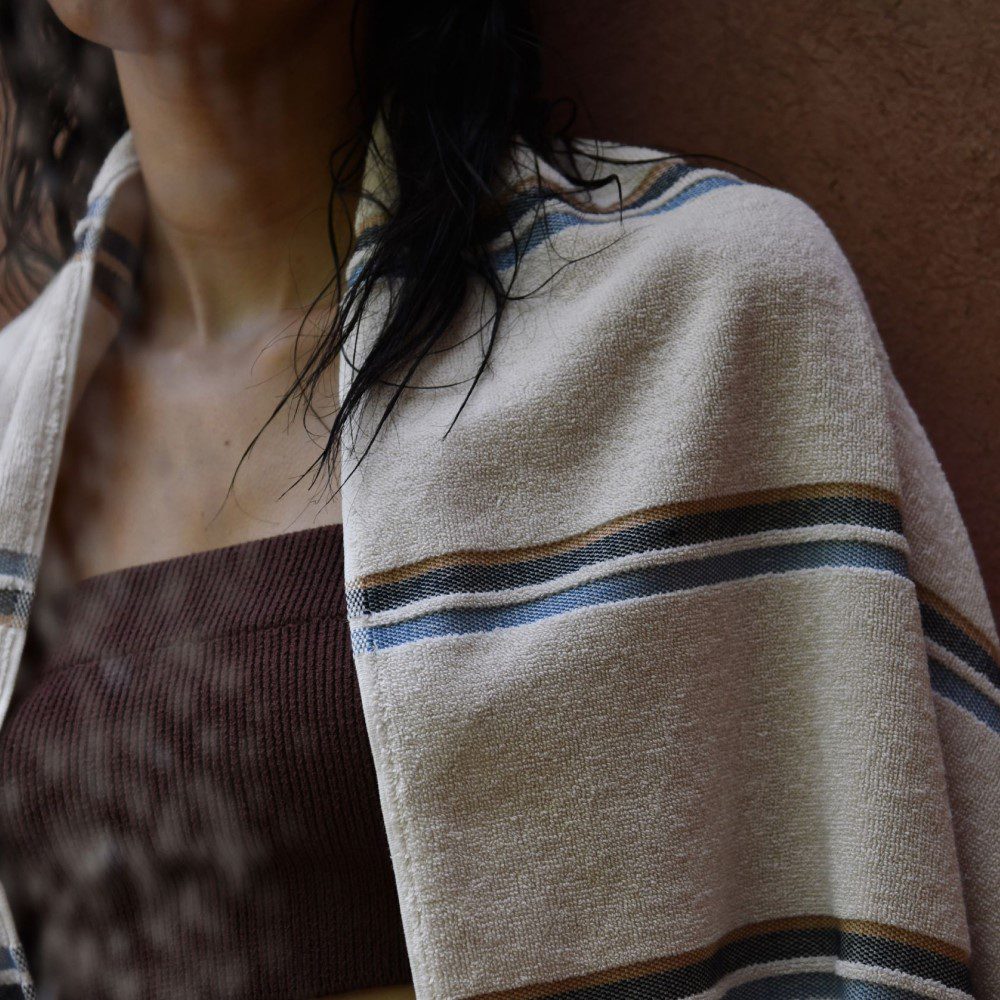 KOBN Beach/Bath Towel, 100x180cm, Ecru - Image 3