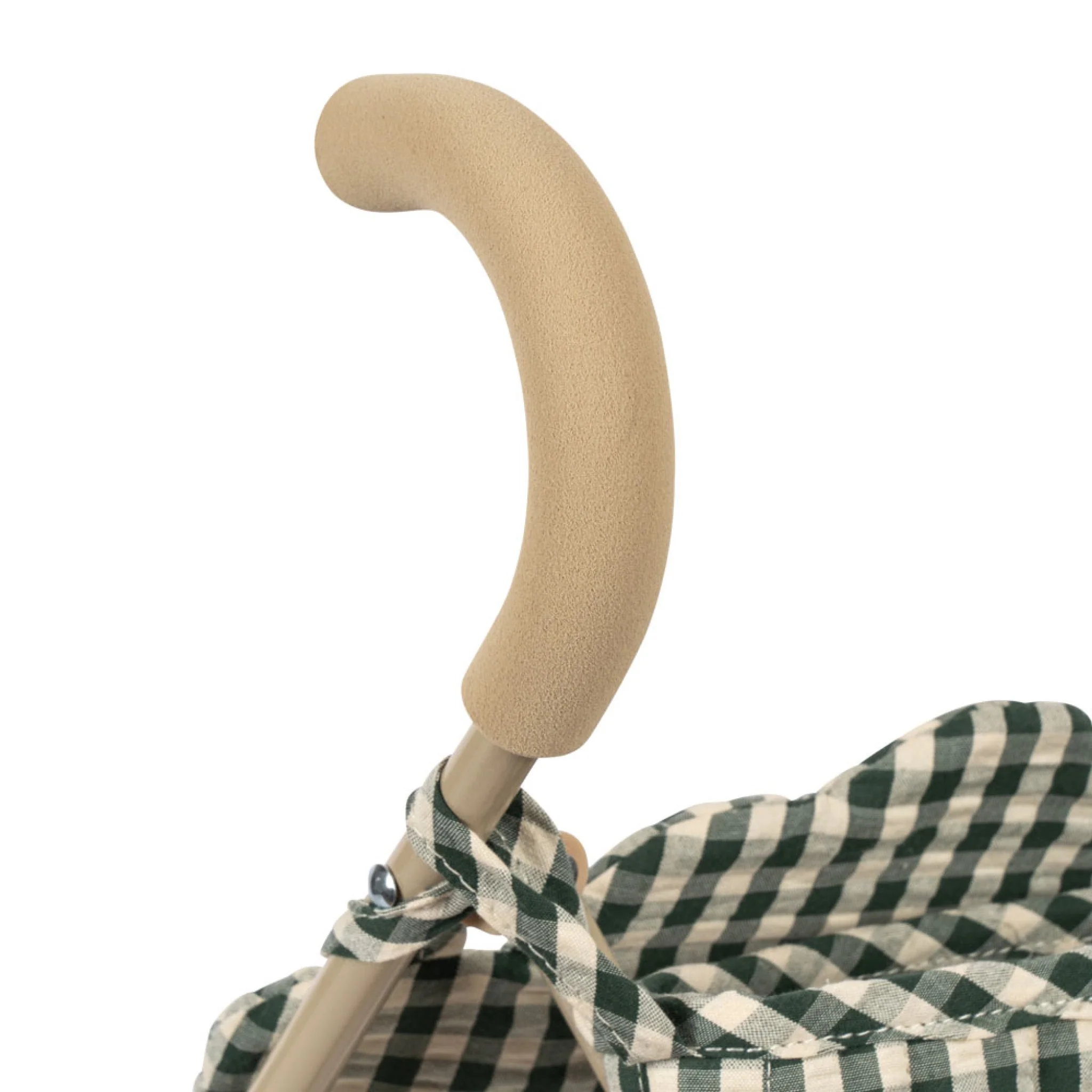 KONGES SLØJD Doll Stroller, Smoke Pine Check - Image 4