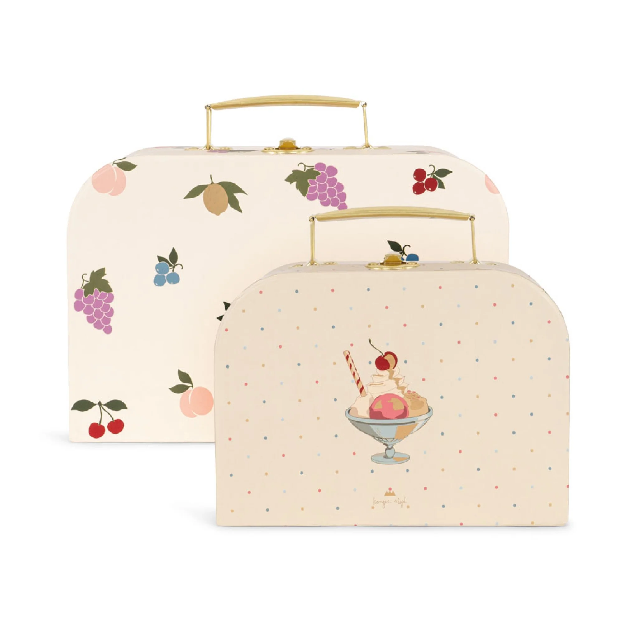 KONGES SLØJD Kids Luggage, Suitcase, FSC, Fruity (Set of 2) - Image 5