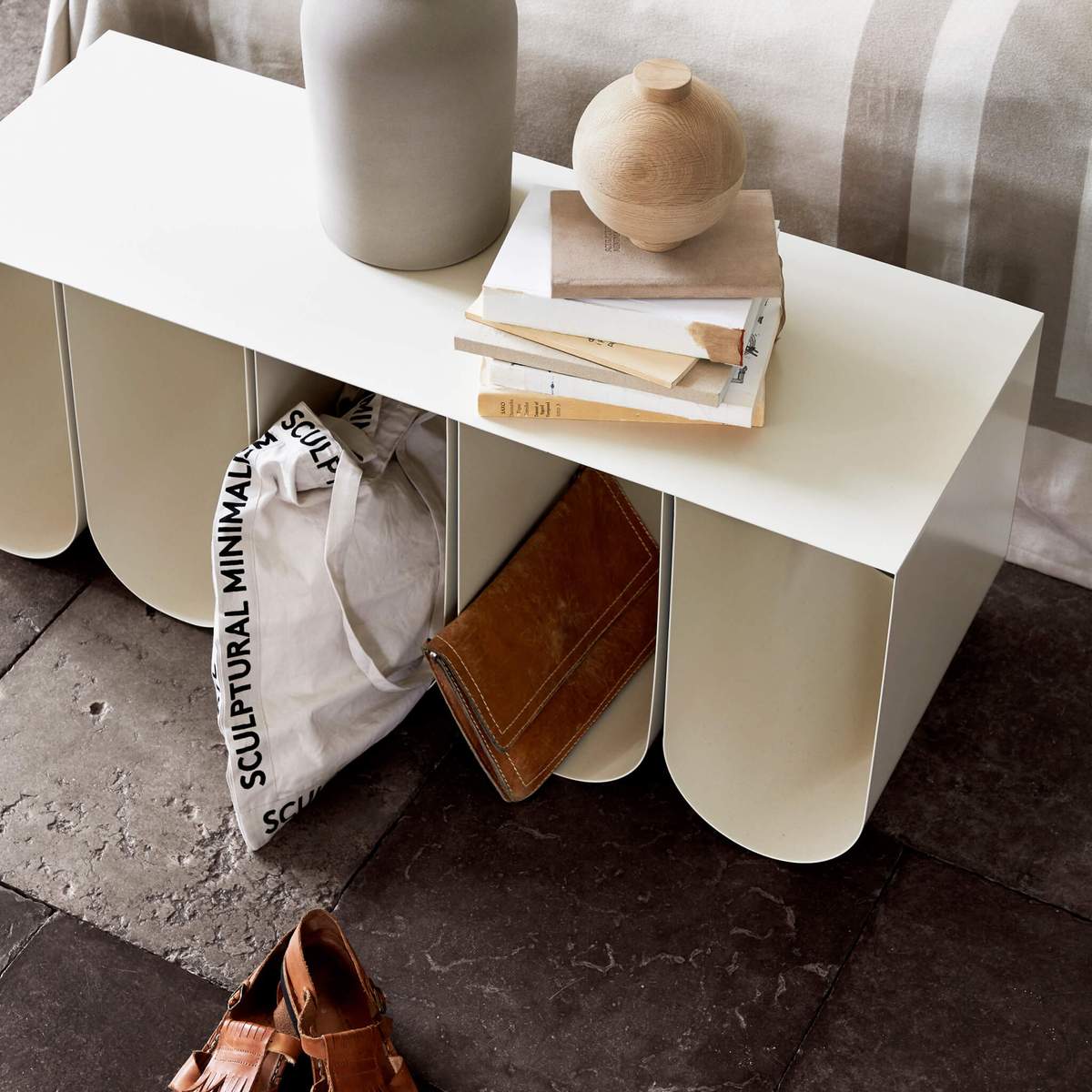 PRE-ORDER │ KRISTINA DAM STUDIO Curved Bench, Beige - Image 9