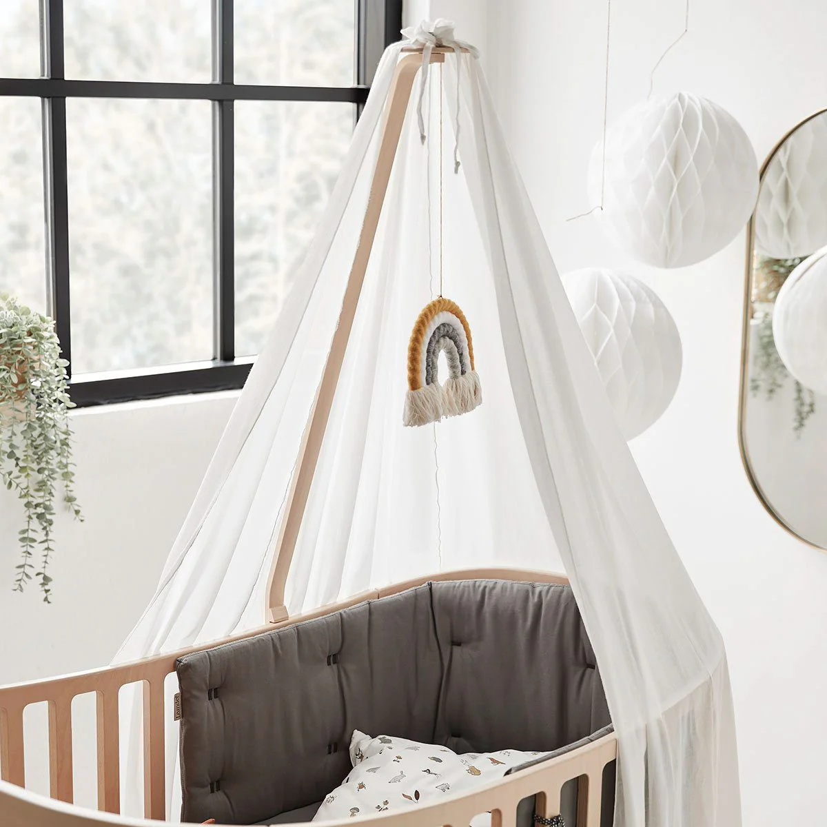 LEANDER Classic Cot Canopy, White - Image 5