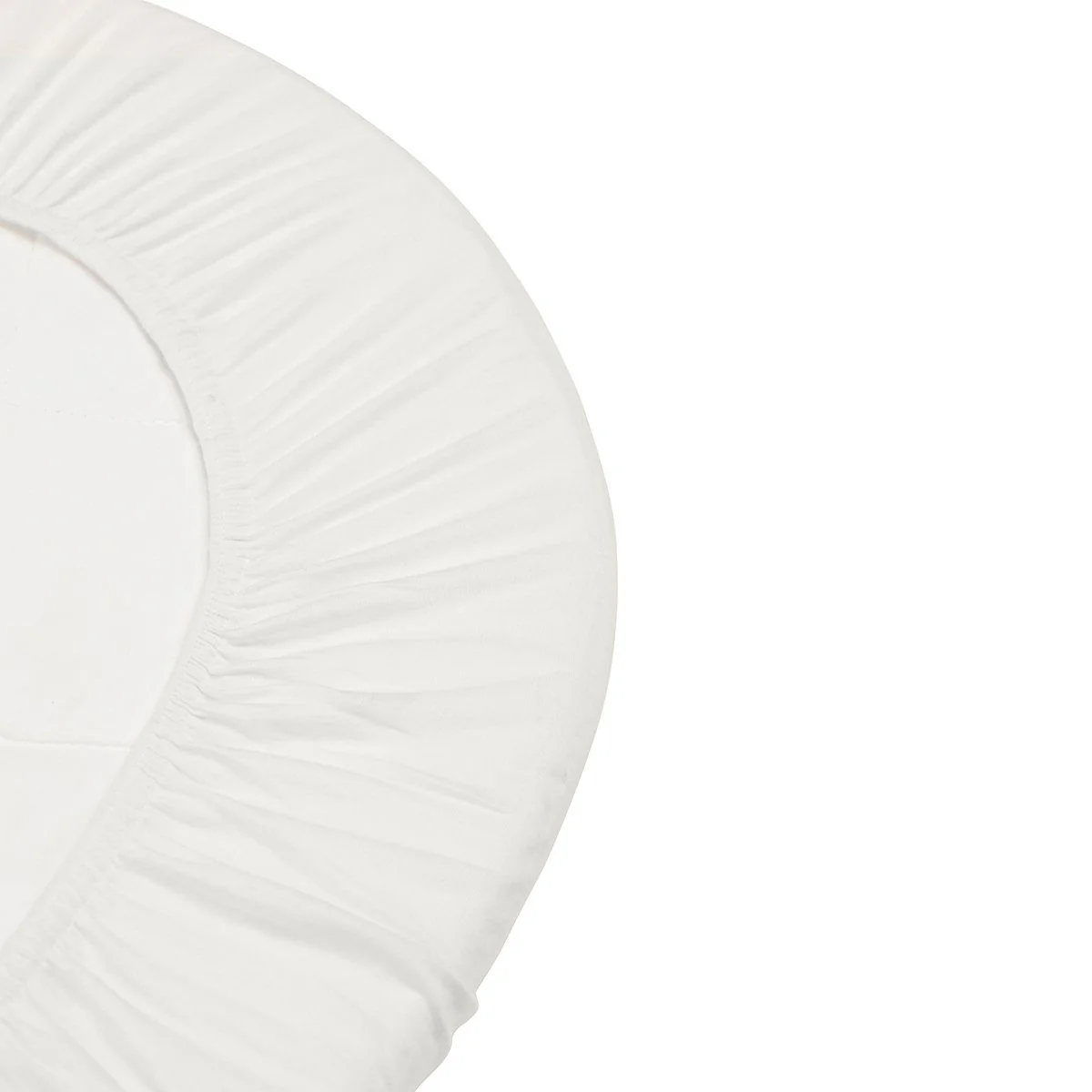 LEANDER Junior Organic Fitted Sheet Set, Snow White (2 Pack) - Image 3