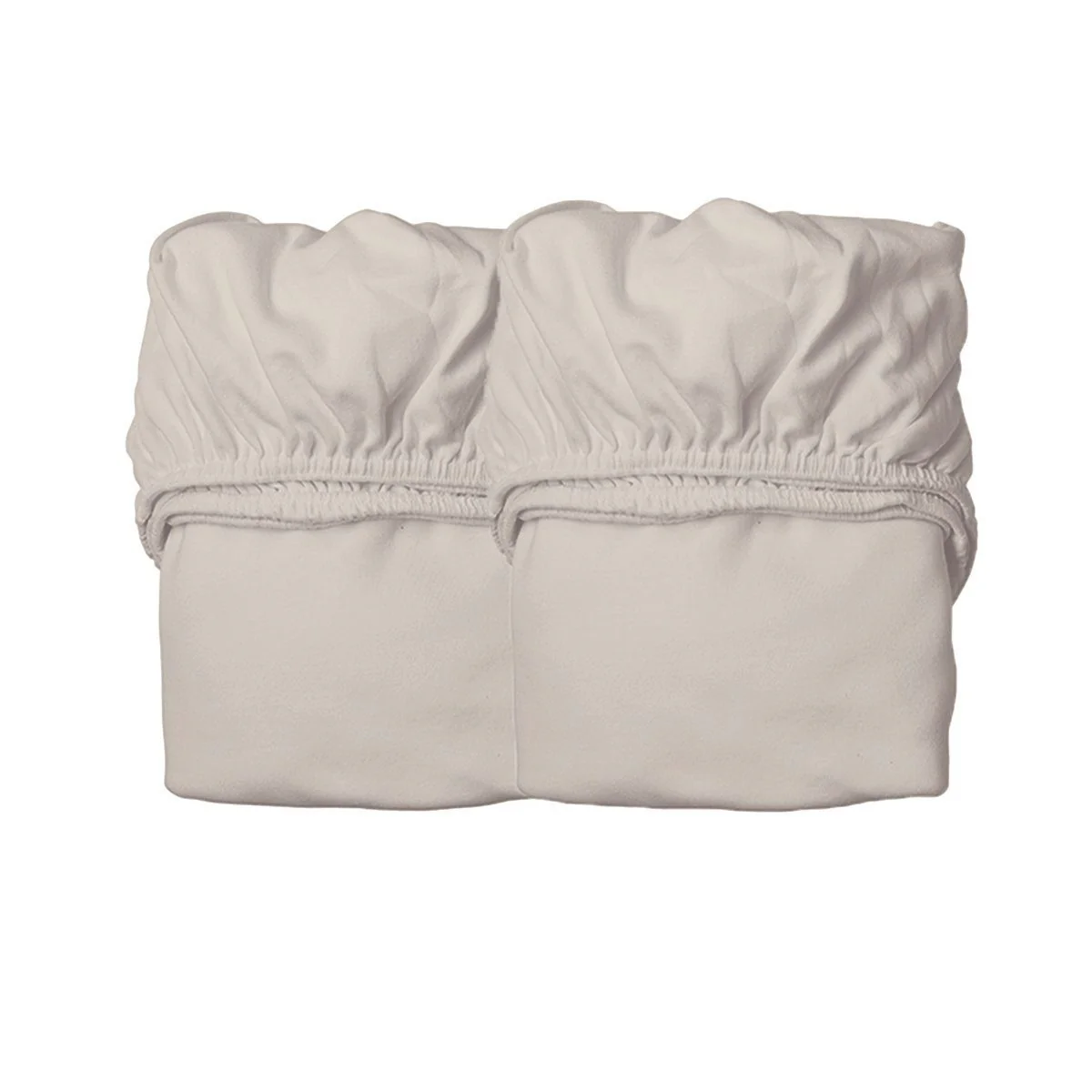 LEANDER Organic Cot Fitted Sheet, Cappuccino (2 Pack) - Image 2