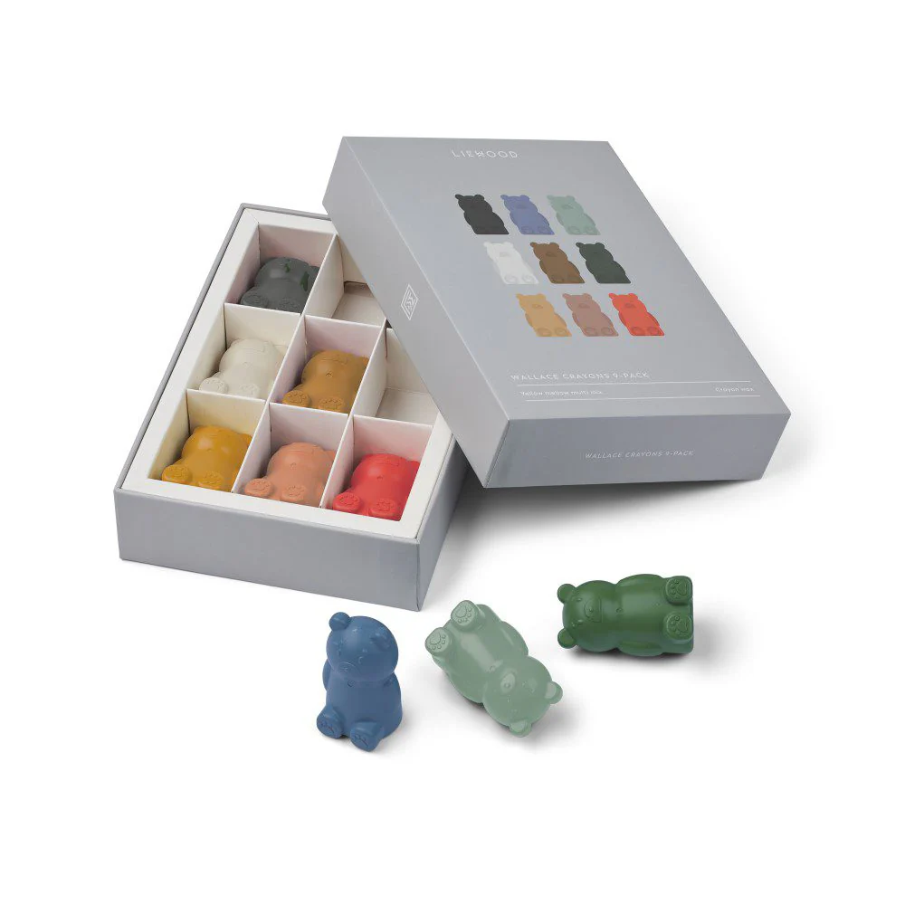 LIEWOOD Wallace Crayons, Yellow Mellow Multi Mix (Set of 9) - Image 2
