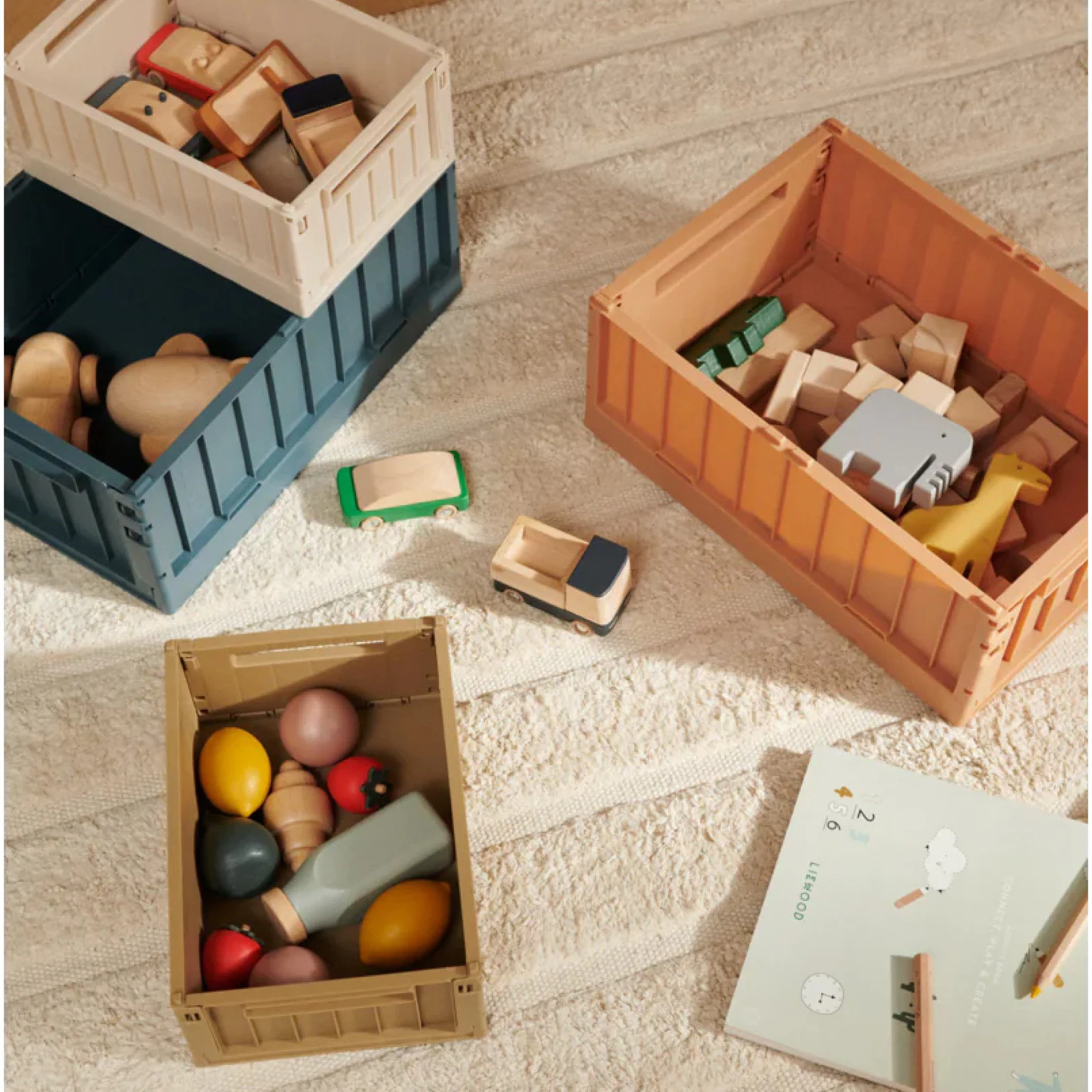 LIEWOOD Weston Storage Box, L, Whale Blue - Image 3