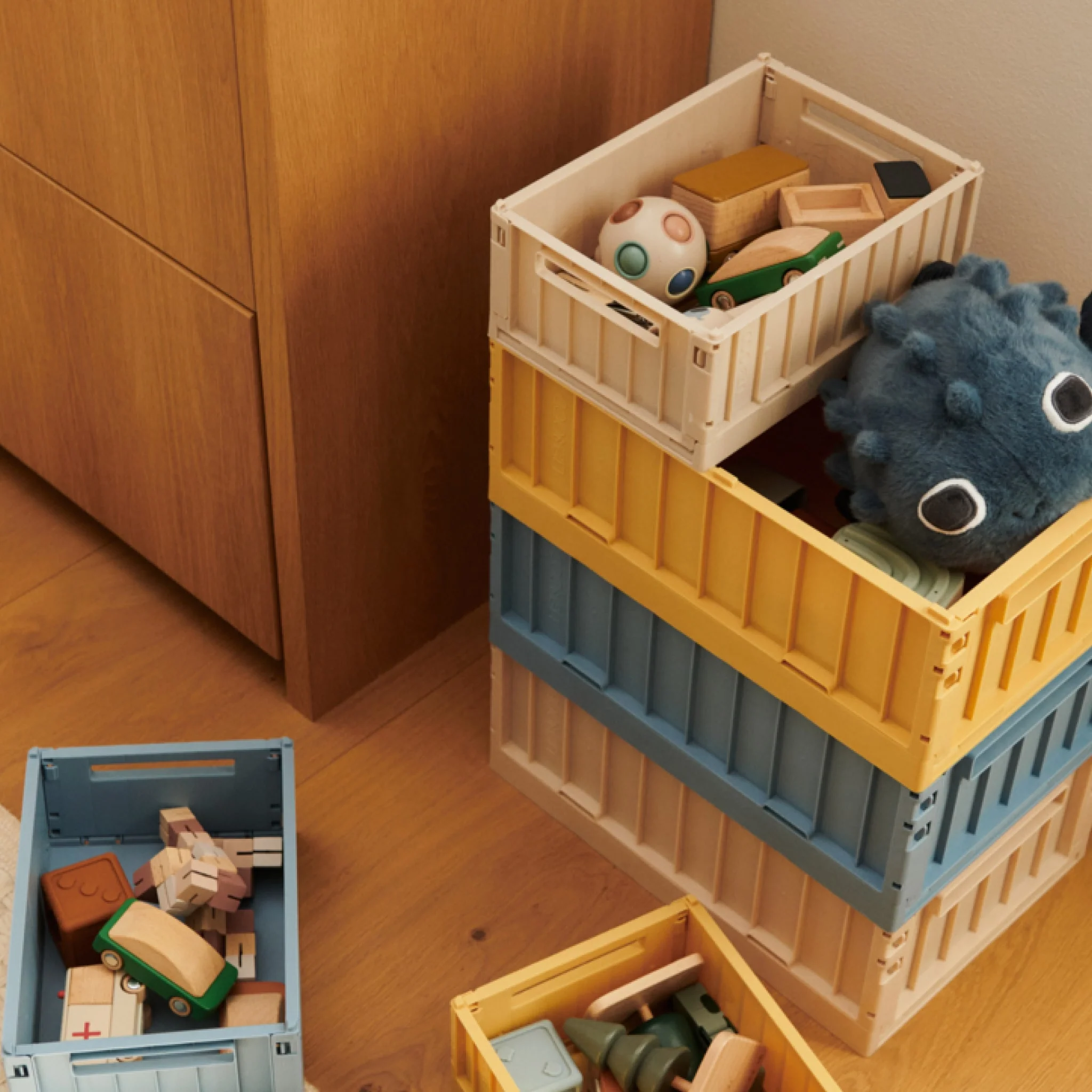LIEWOOD Weston Storage Box, M, Beach Blue (Set of 2) - Image 2