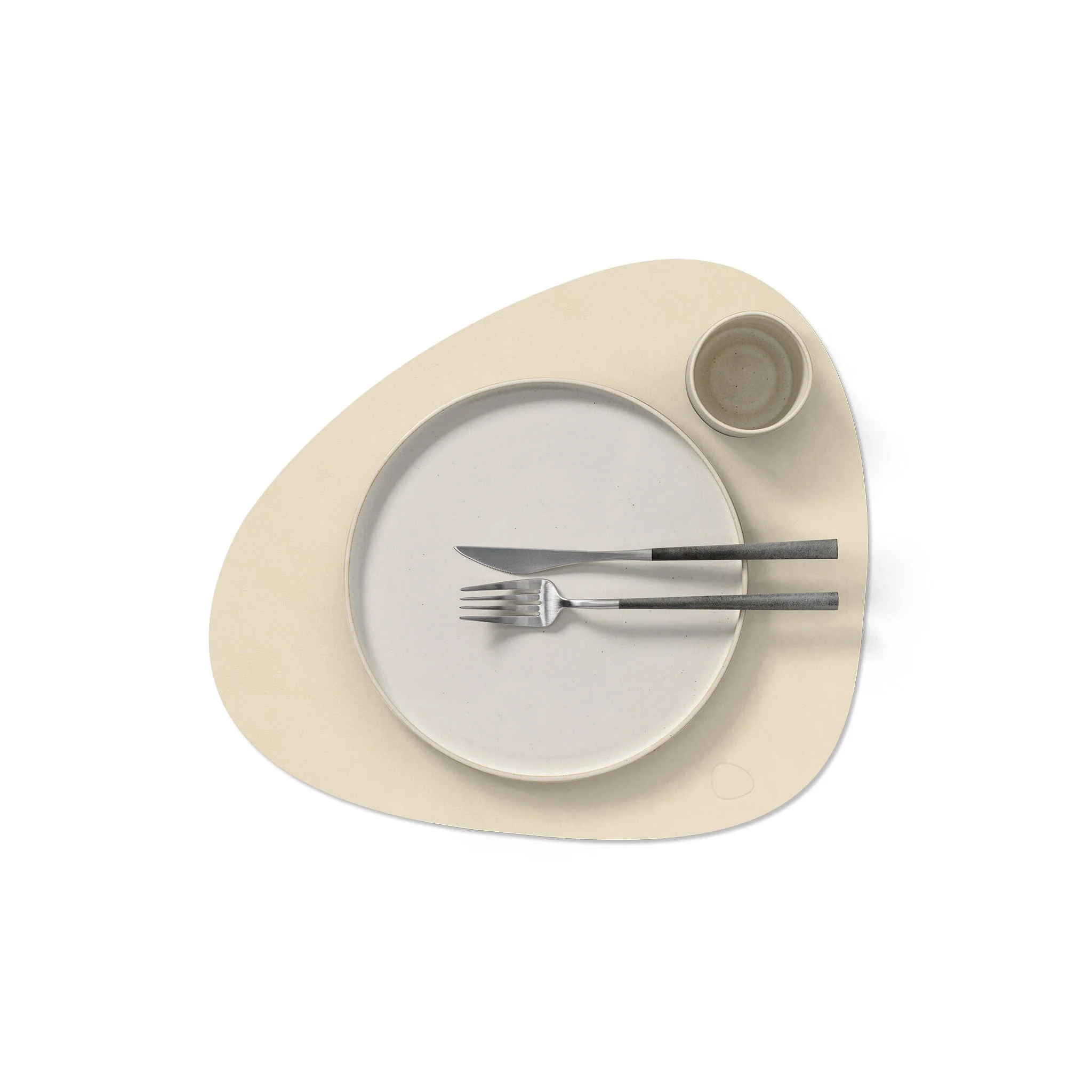 LIND DNA Nupo Curve Table Placemat L, Vanilla - Image 2