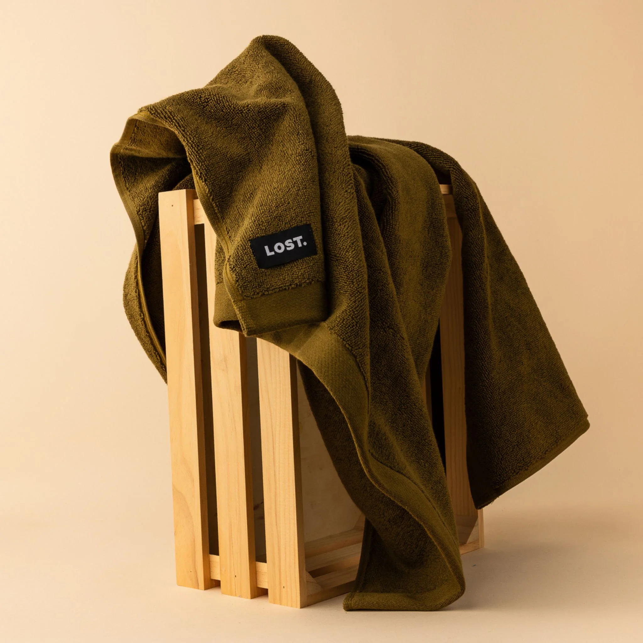 LOST TOWELS Bath Towel, 70x140cm, Khaki - Image 10