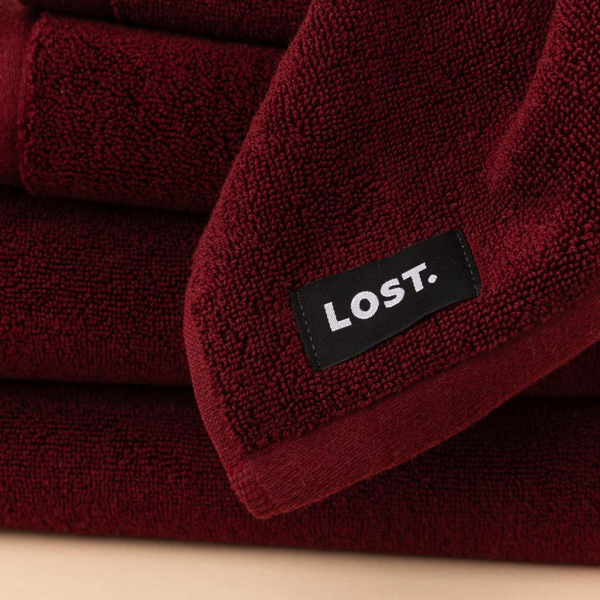 LOST TOWELS Bath Towel, 70x140cm, Mulberry - Image 3
