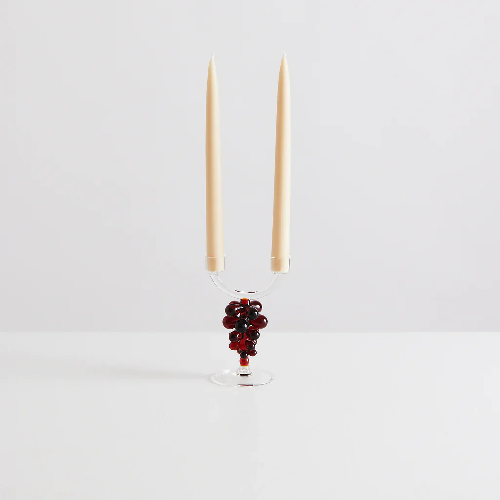 MAISON BALZAC Bordeaux Double Candle Holder - Image 2