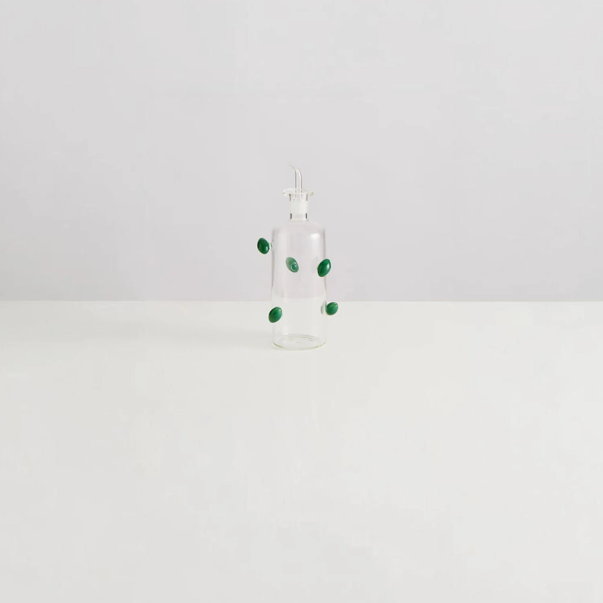 MAISON BALZAC The Olive Oil Bottle, Clear/Opaque Green, 550mL - Image 3