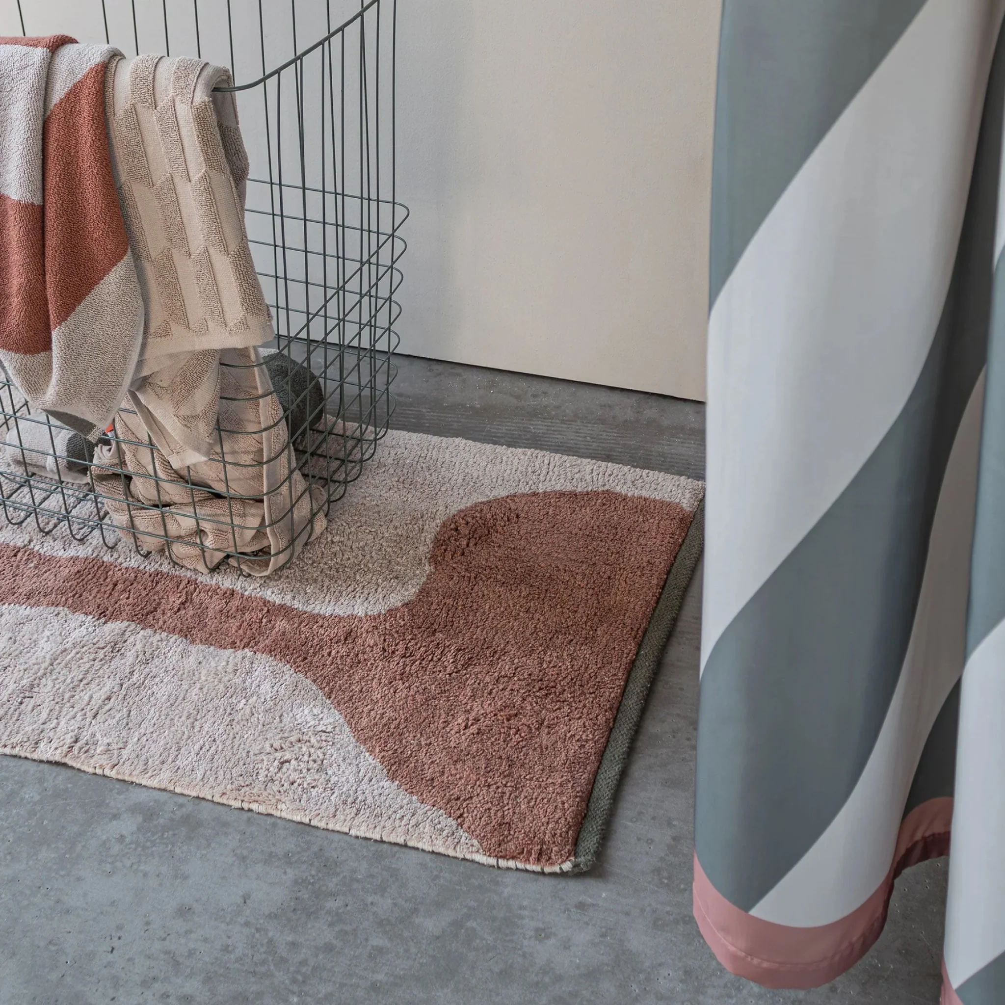 METTE DITMER Figura Door Mat/ Bath Mat, 50x80cm, Brick - Image 4