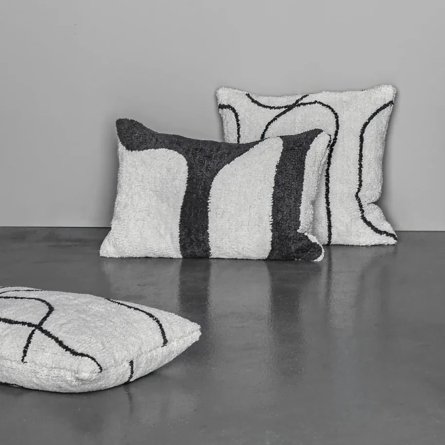 METTE DITMER FIGURA Tufted Cushion Cover 50x50cm, Off-white - Image 2