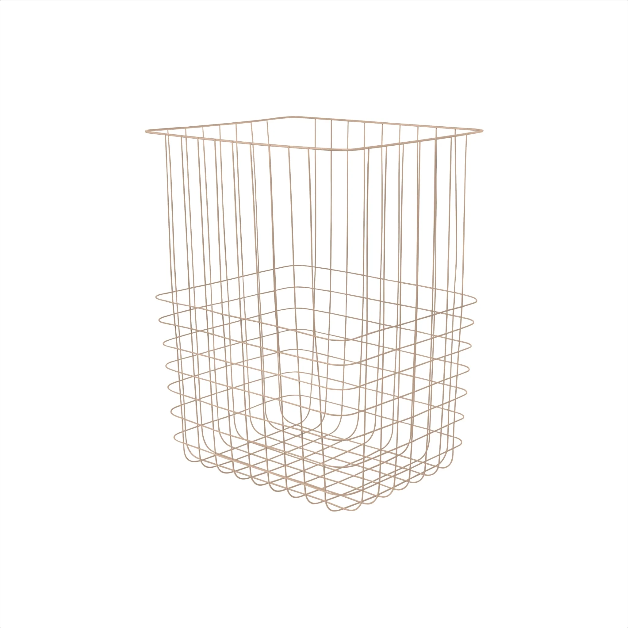 METTE DITMER Store-It Laundry Basket w/ Canvas Bag, Large, H50cm, Sand - Image 2