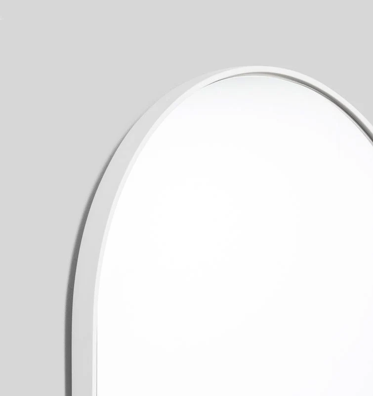 MIDDLE OF NOWHERE Bjorn Oval Mirror, White, 50x145cm - Image 3