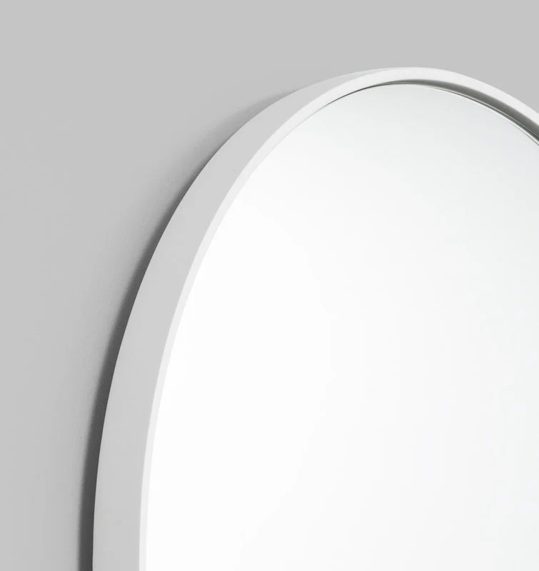 MIDDLE OF NOWHERE Bjorn Oval Mirror, White, 50x75cm - Image 5