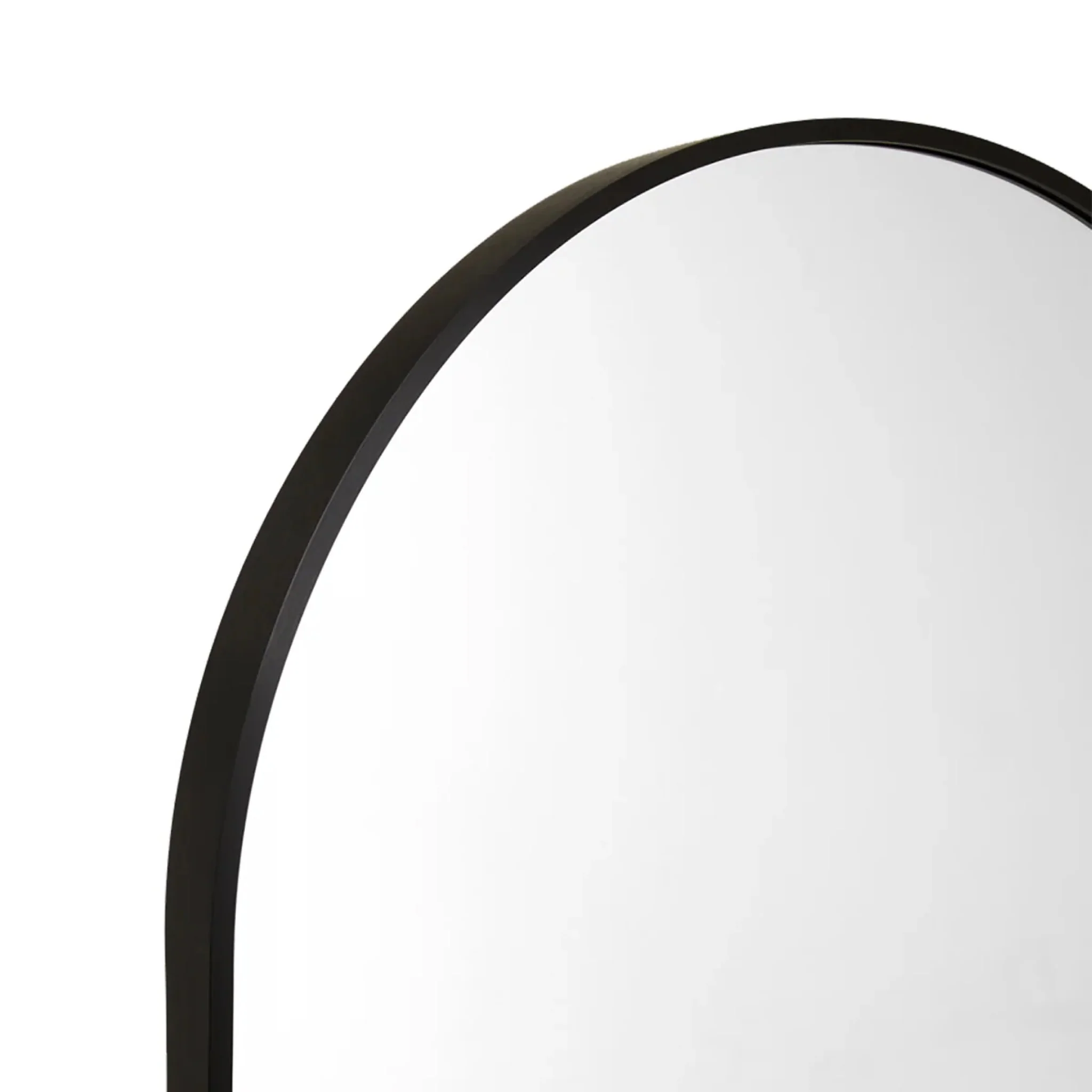MIDDLE OF NOWHERE Simplicity Standing Arch Curve Mirror, Black, 65x152cm - Image 5