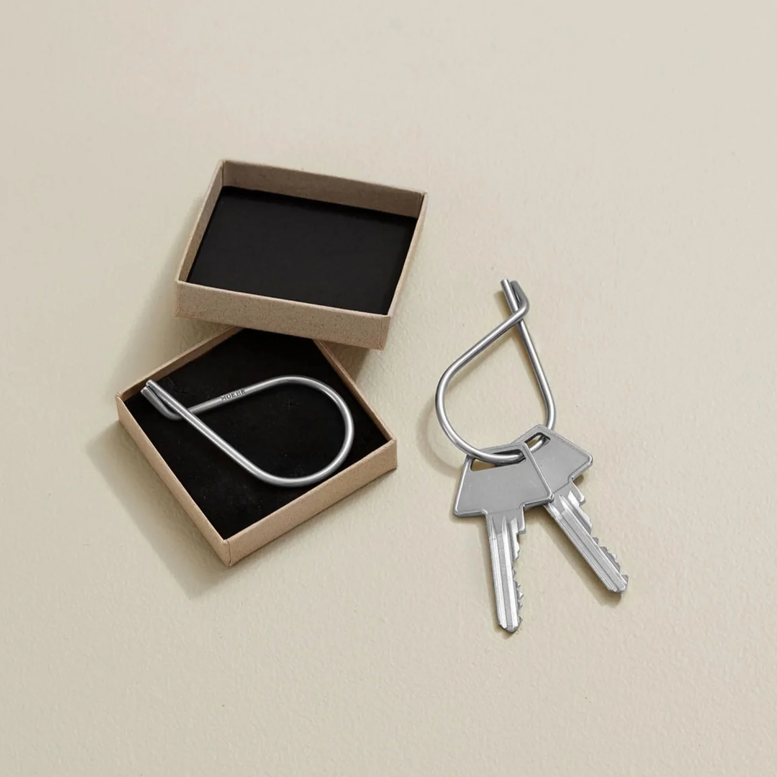 MOEBE Keyring Stainless Steel, 3.8cm - Image 2