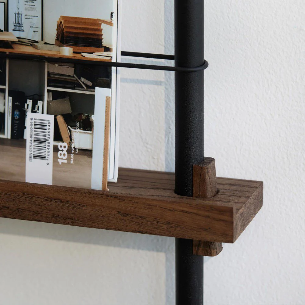 PRE-ORDER │ MOEBE Magazine Shelving, MS.115.1, Smoked Oak/Black - Image 3