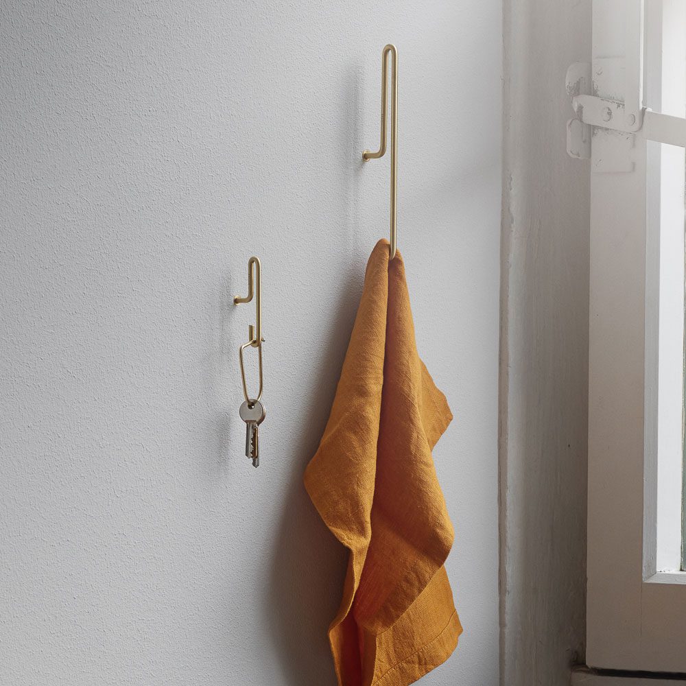MOEBE Wall Hook Matt Gold, Large - Image 2