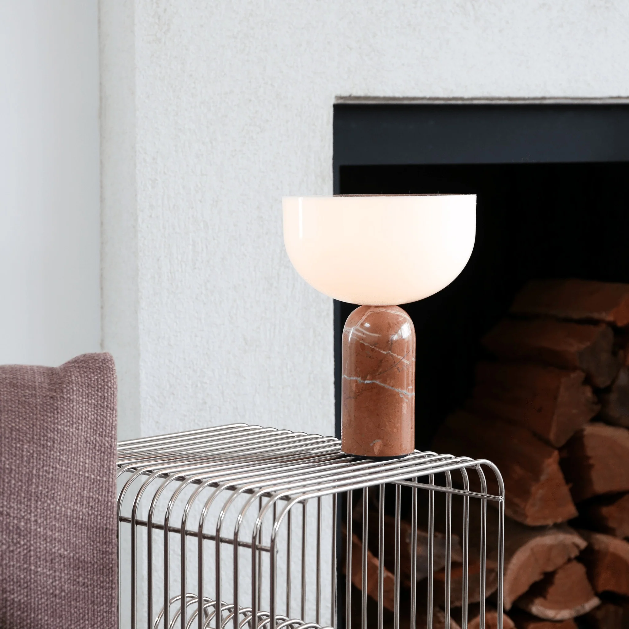 NEW WORKS Kizu Portable Table Lamp, Breccia Pernice - Image 4
