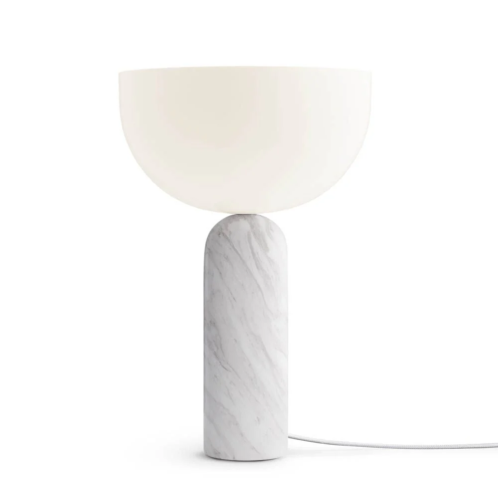 NEW WORKS Kizu Table Lamp, White Marble, Large - Image 5
