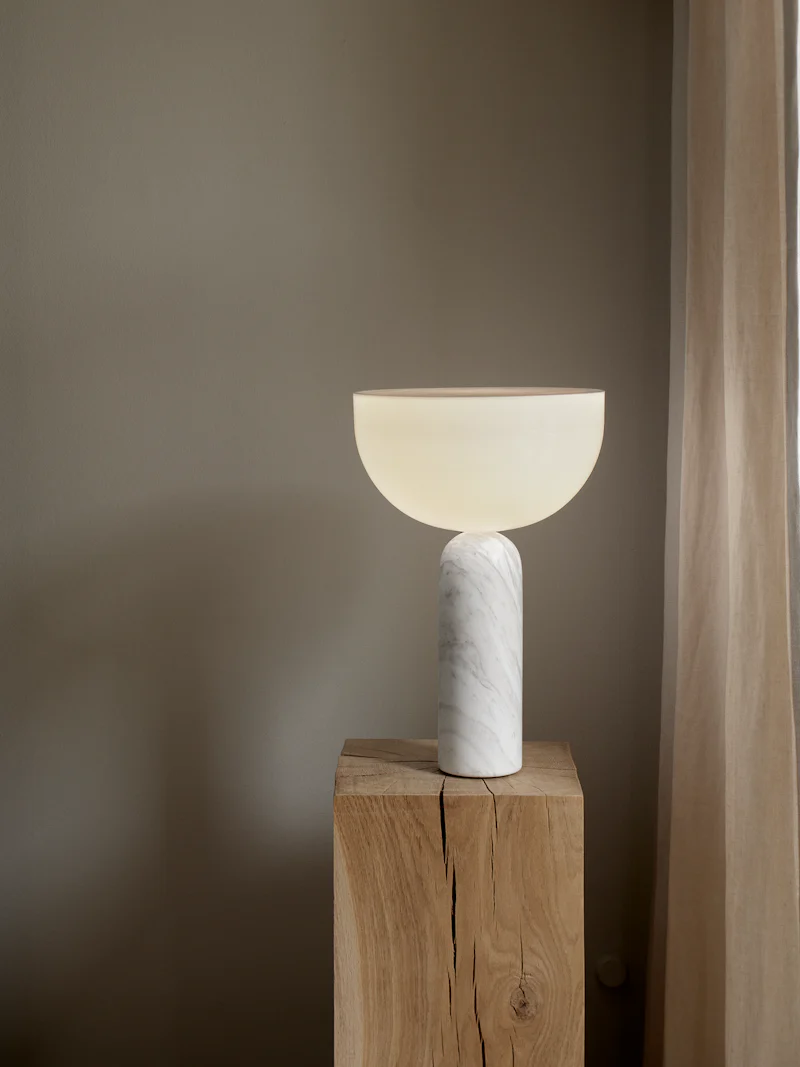 NEW WORKS Kizu Table Lamp, White Marble, Large - Image 8