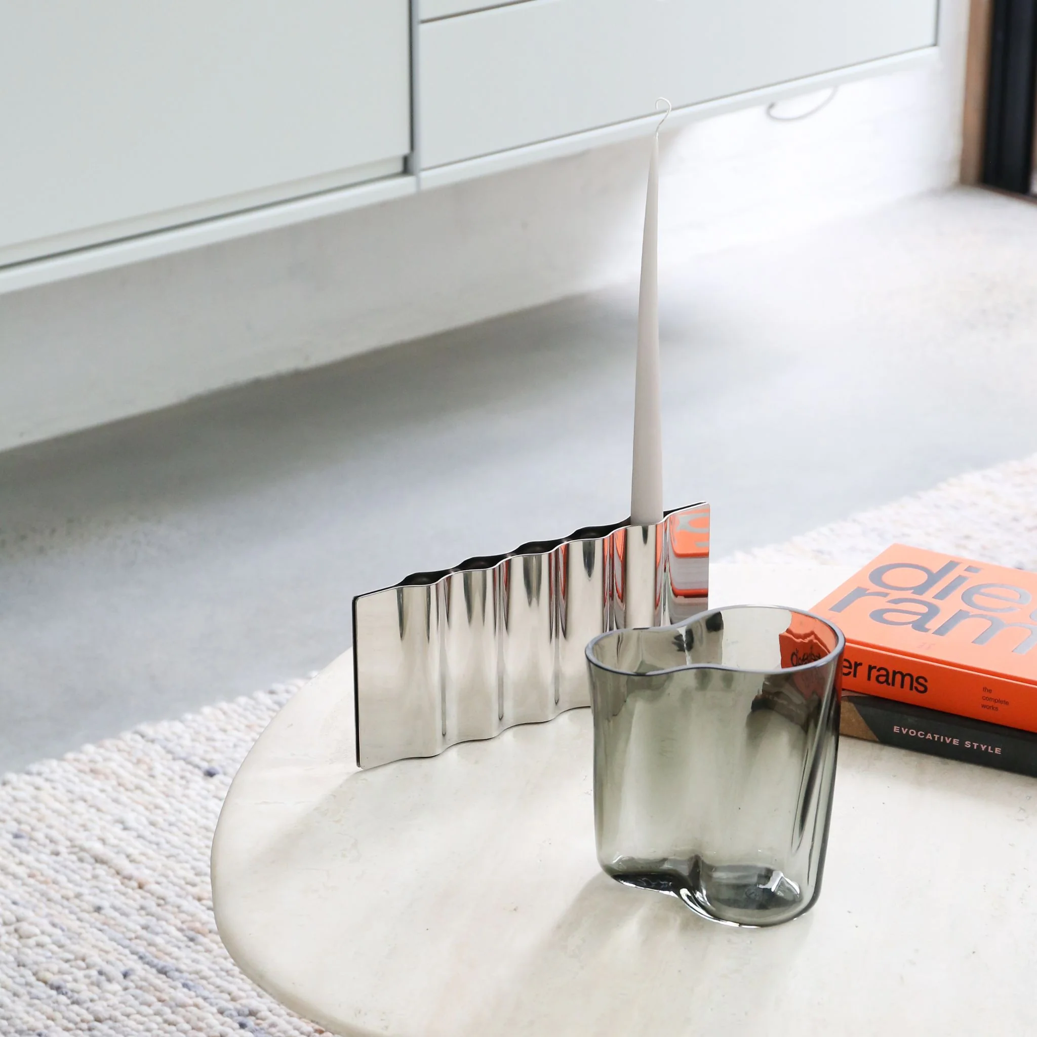 NEW WORKS Ripply Candle Holder, Stainless Steel - Image 7