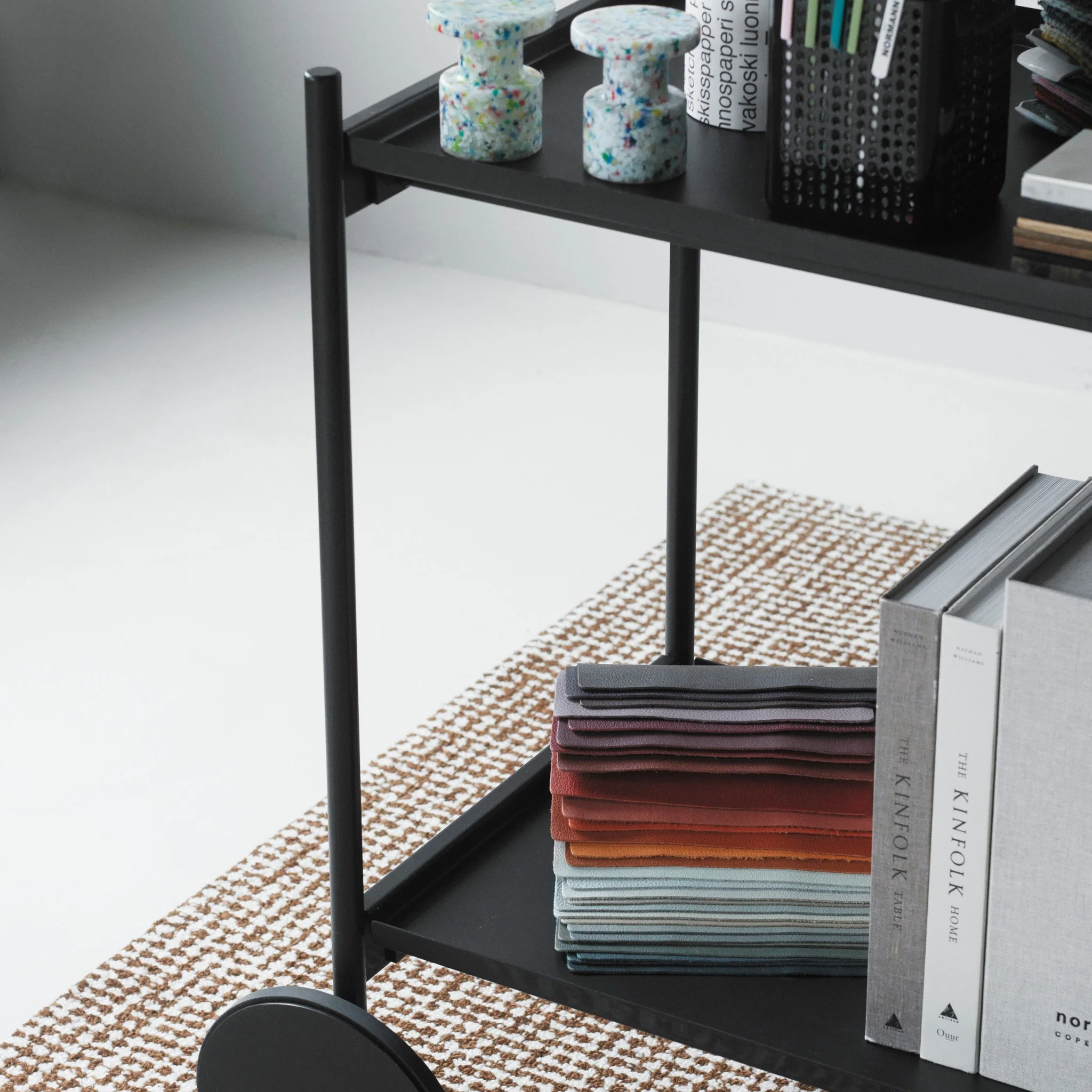 NORMANN COPENHAGEN Rul Trolley/Bar Cart, Black - Image 4