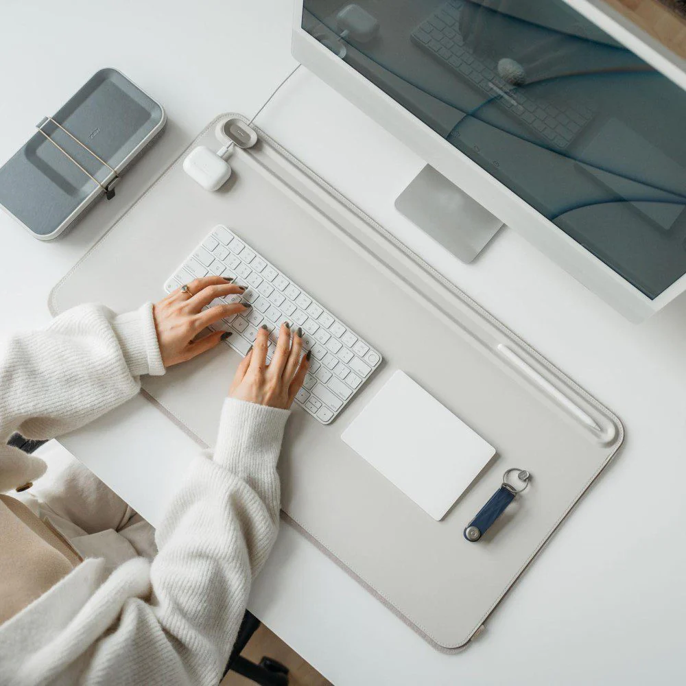 ORBITKEY Desk Mat Slim, Stone - Image 6
