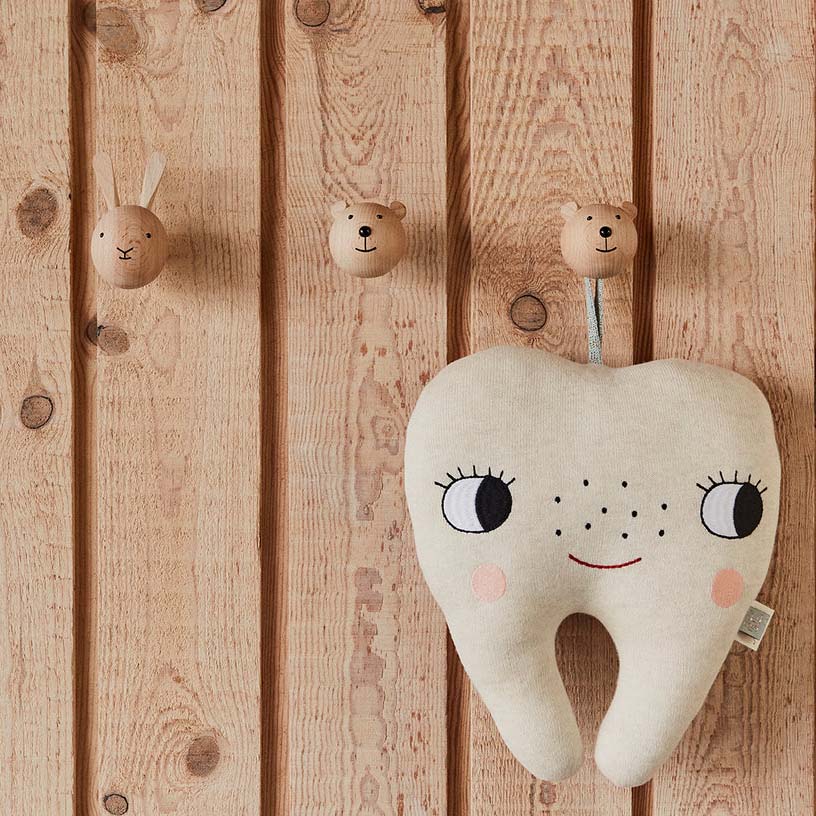 OYOY Mini Wall Hook, Rabbit Wood - Image 3