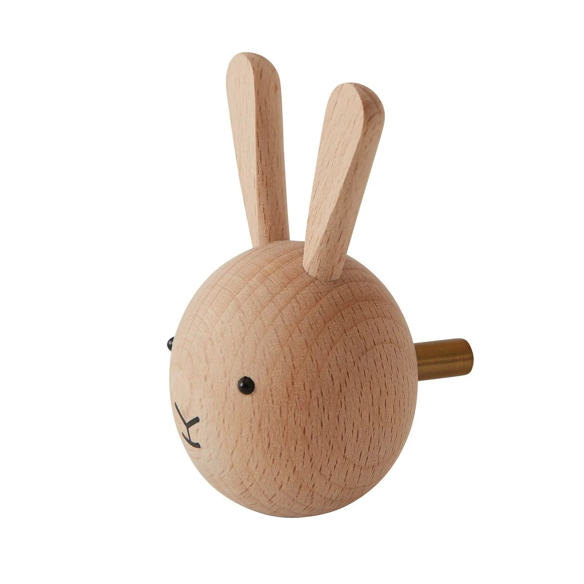 OYOY Mini Wall Hook, Rabbit Wood - Image 5