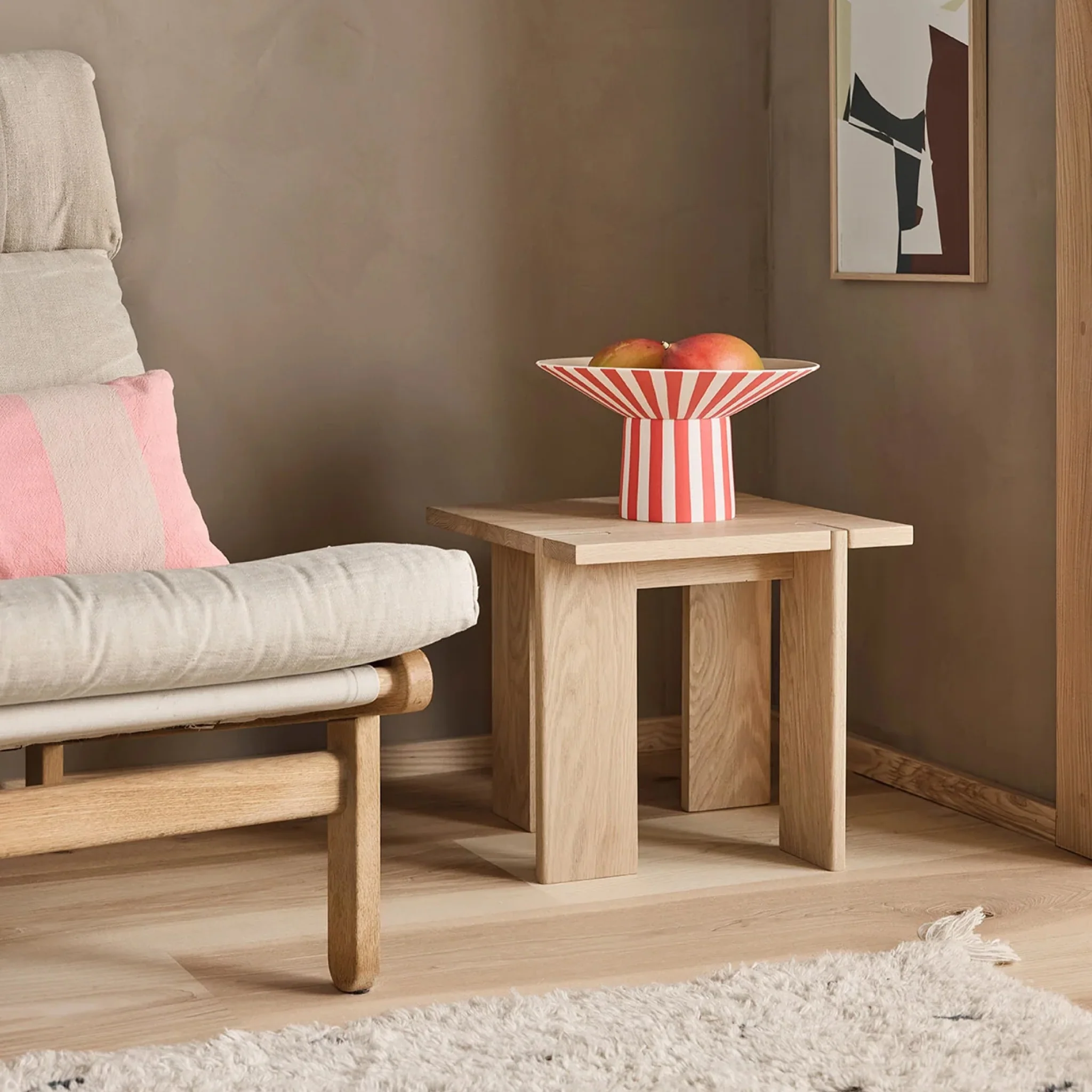 OYOY OY Square Side Table, Low, Nature - Image 2