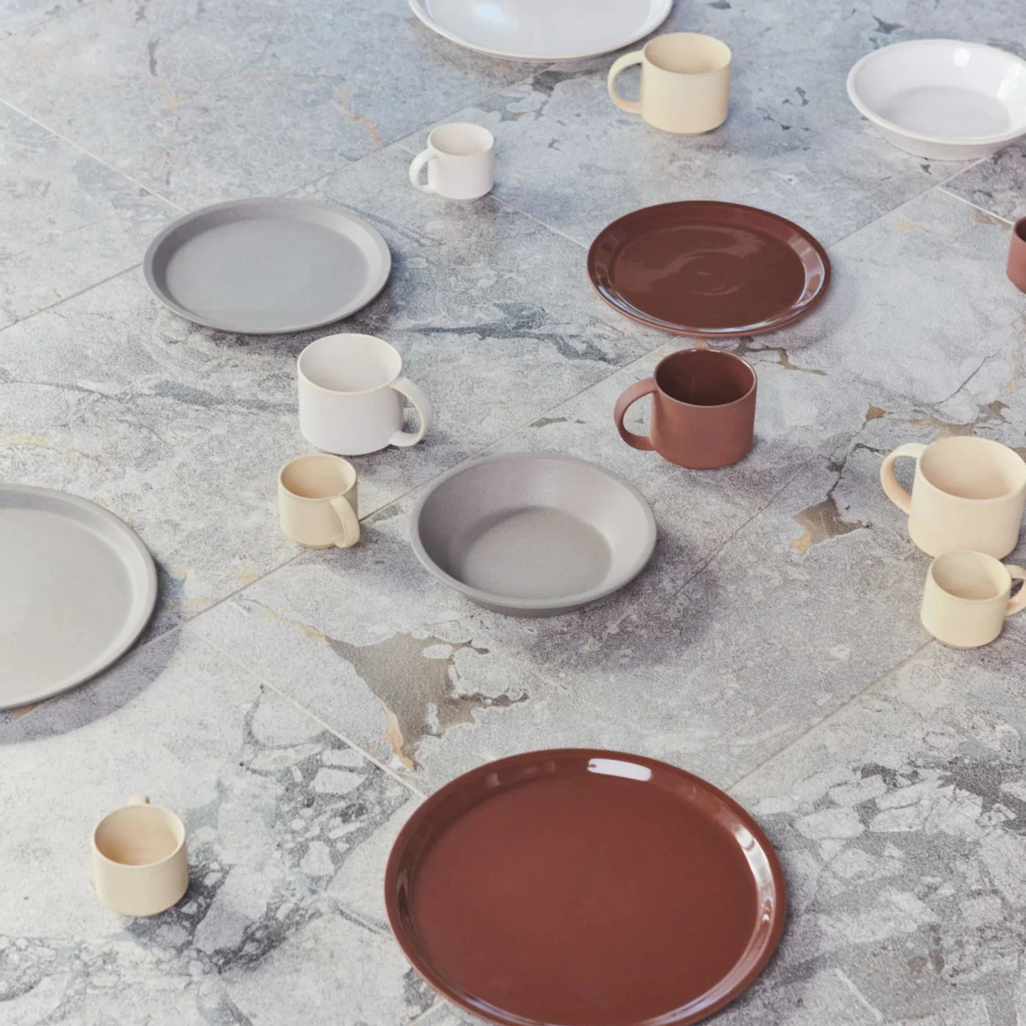 OYOY Yuka Ceramic Cup, Brown (Set of 2) - Image 3