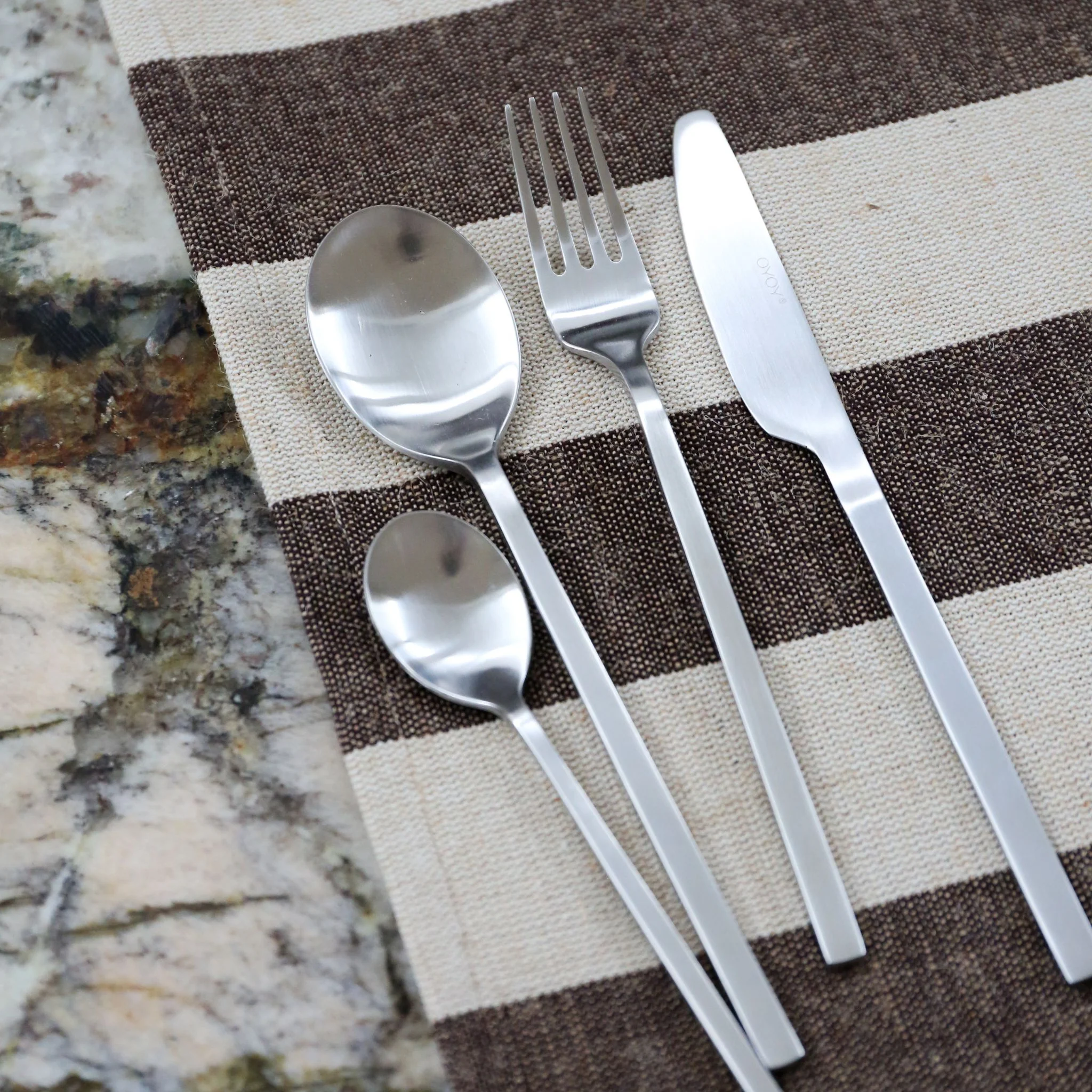 OYOY Yuka Fork, Steel (Set of 4) - Image 2