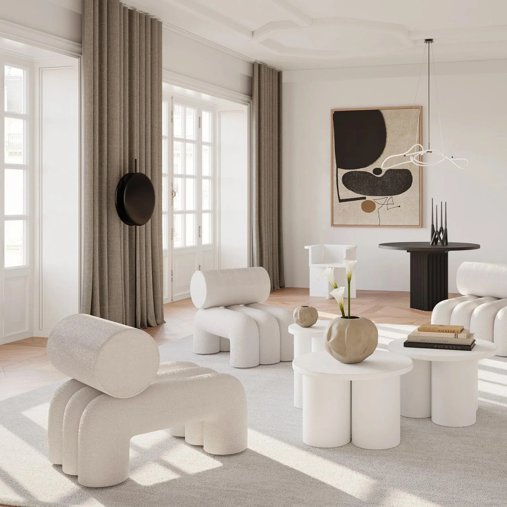 PRE-ORDER │ 101 COPENHAGEN Brutus Dining Chair, Bone White - Image 3