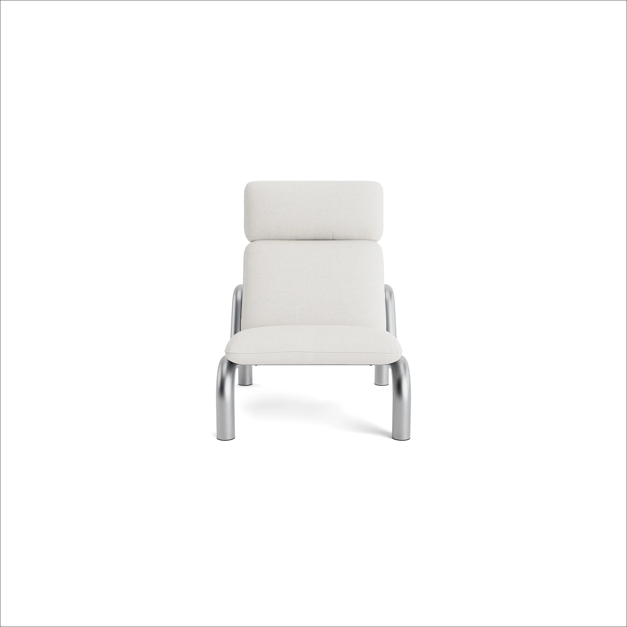 PRE-ORDER │ NORMANN COPENHAGEN Tube Lounge Chair, Stainless Steel/Hallingdal 103 - Image 5