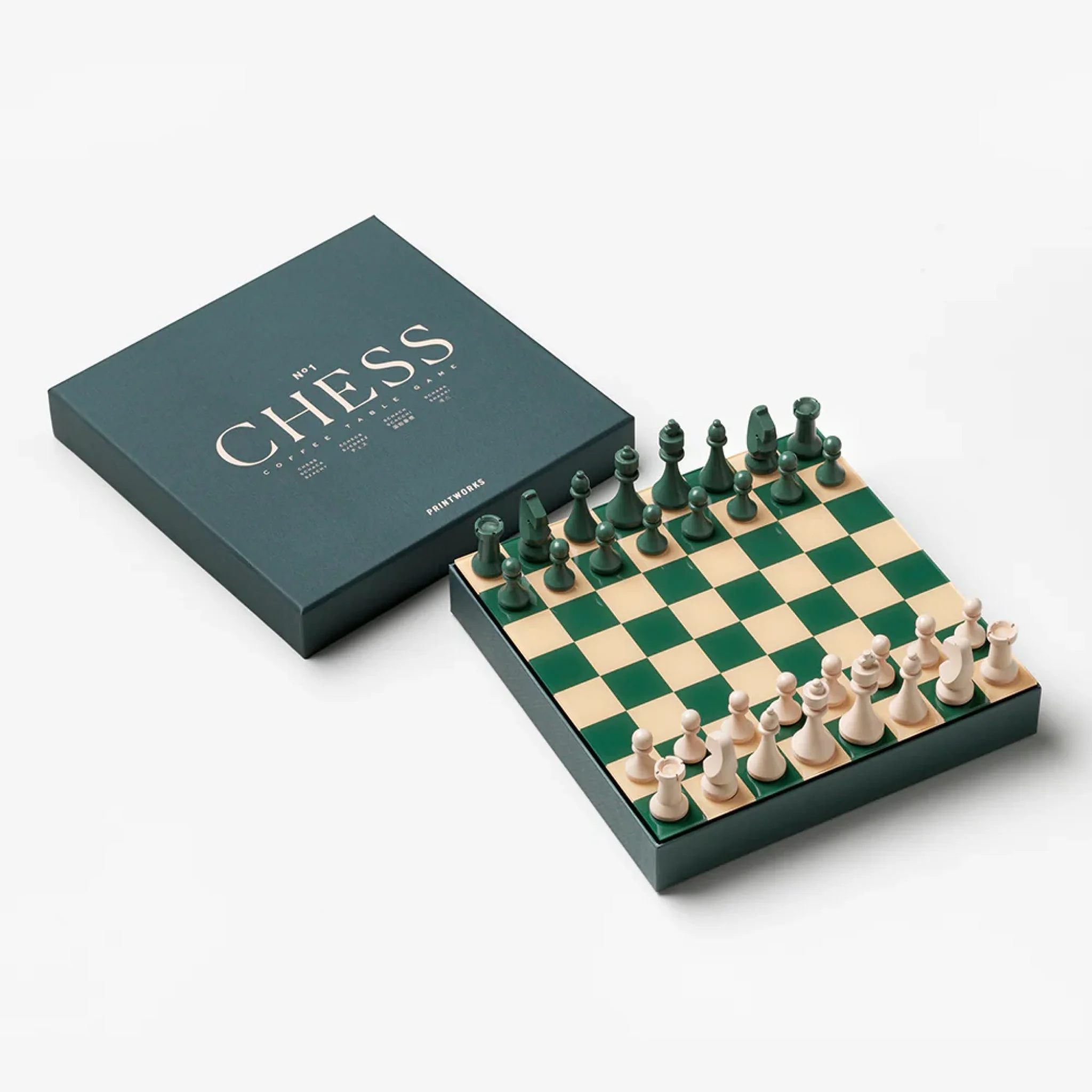 PRINTWORKS Classic Board Games Chess, Green - Image 2