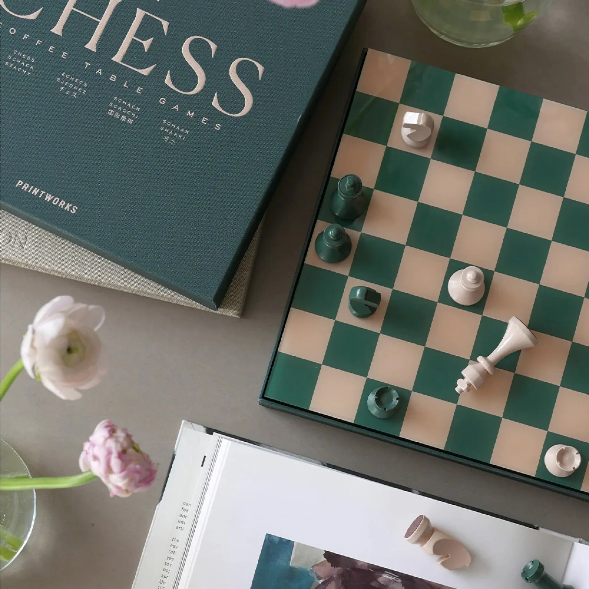 PRINTWORKS Classic Board Games Chess, Green - Image 5