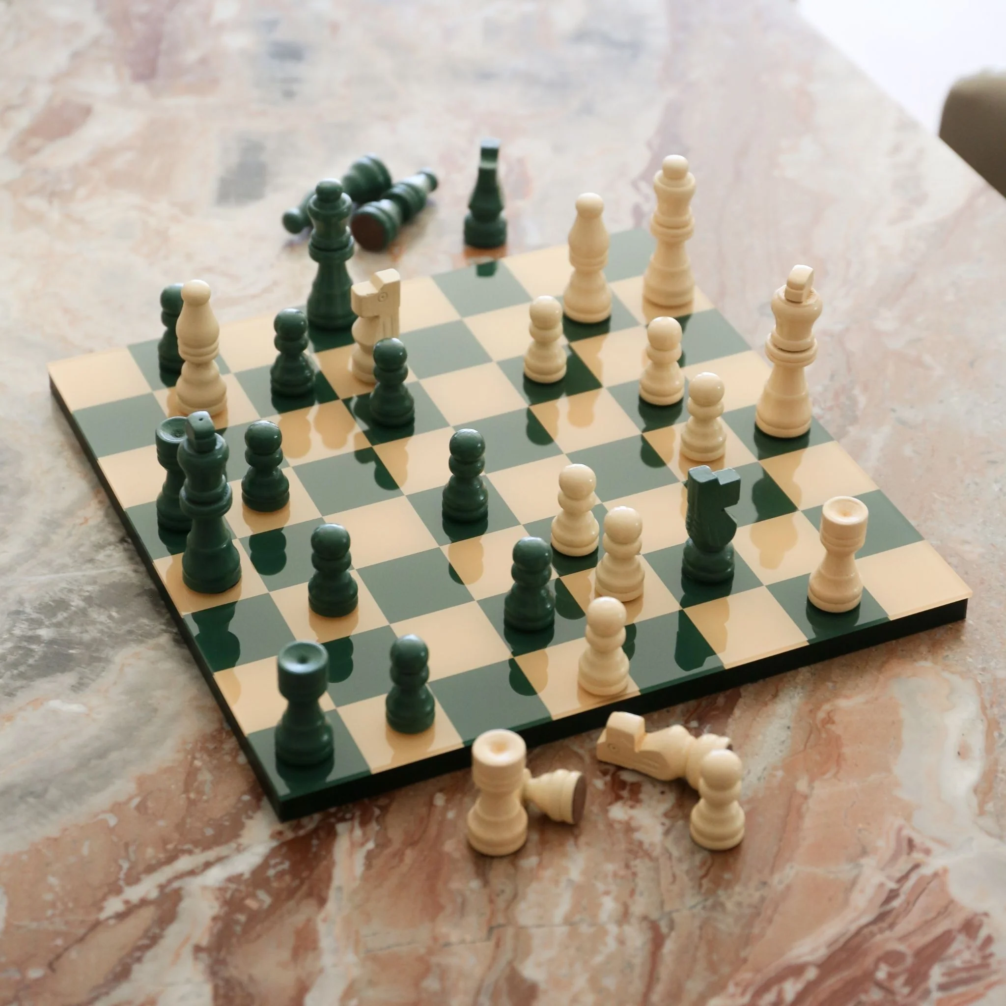 PRINTWORKS Classic Board Games Chess, Green - Image 8