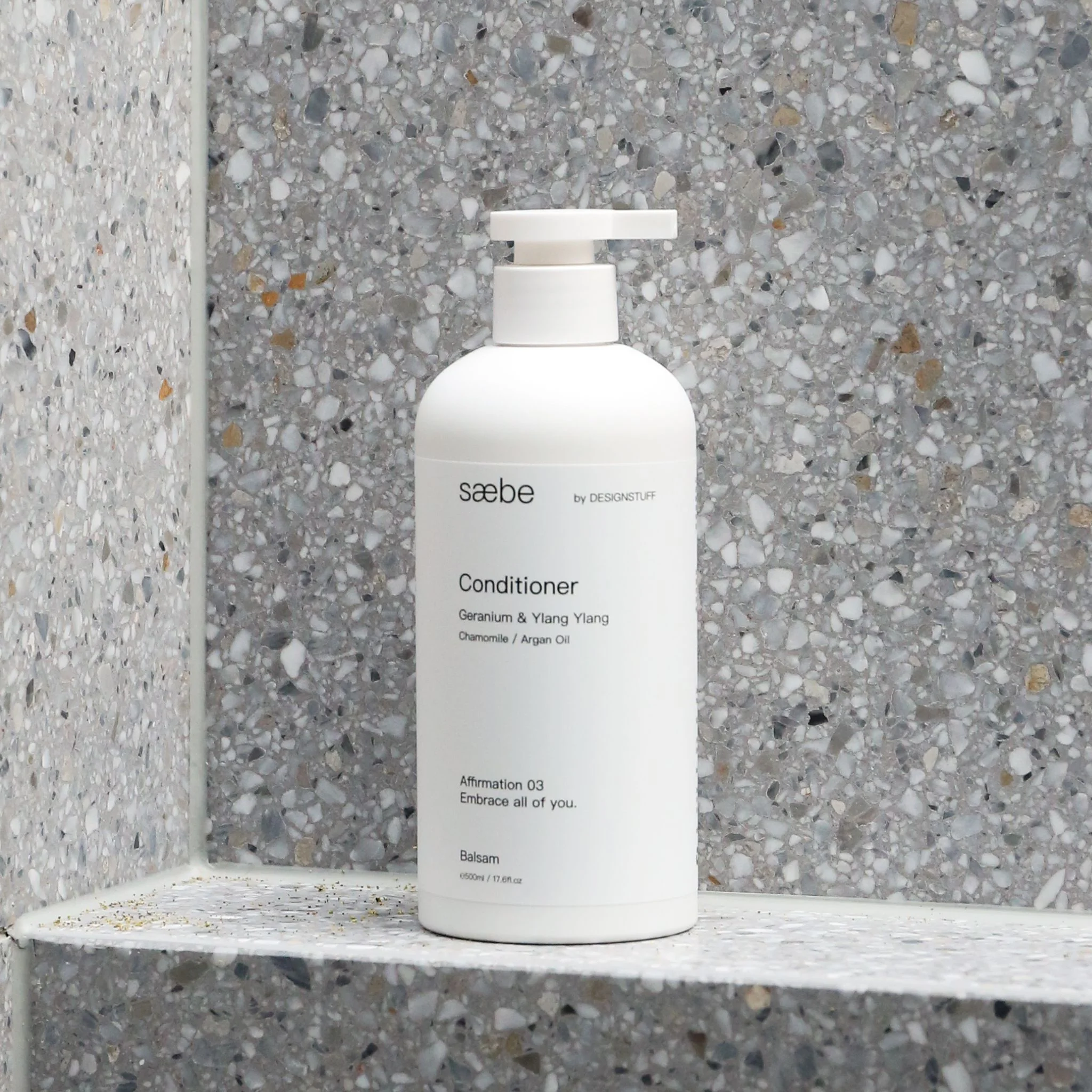 DESIGNSTUFF Saebe Conditioner, Chamomile & Argan Oil, 500ml - Image 3