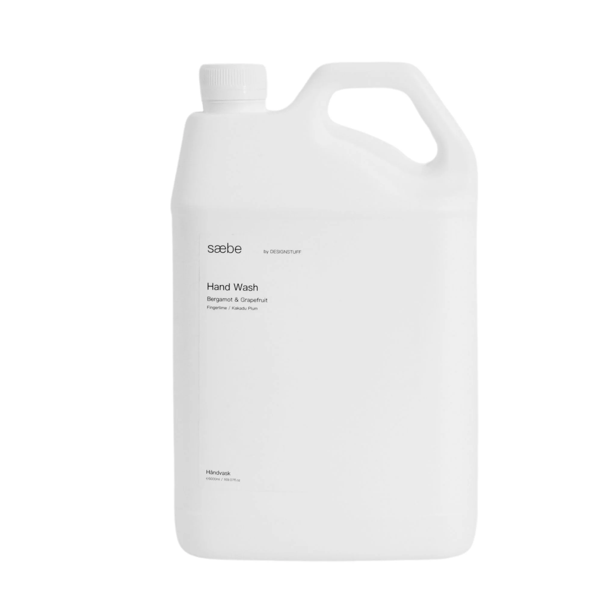 DESIGNSTUFF Saebe Hand Wash Refill, Bergamot & Grapefruit, 5L - Image 4