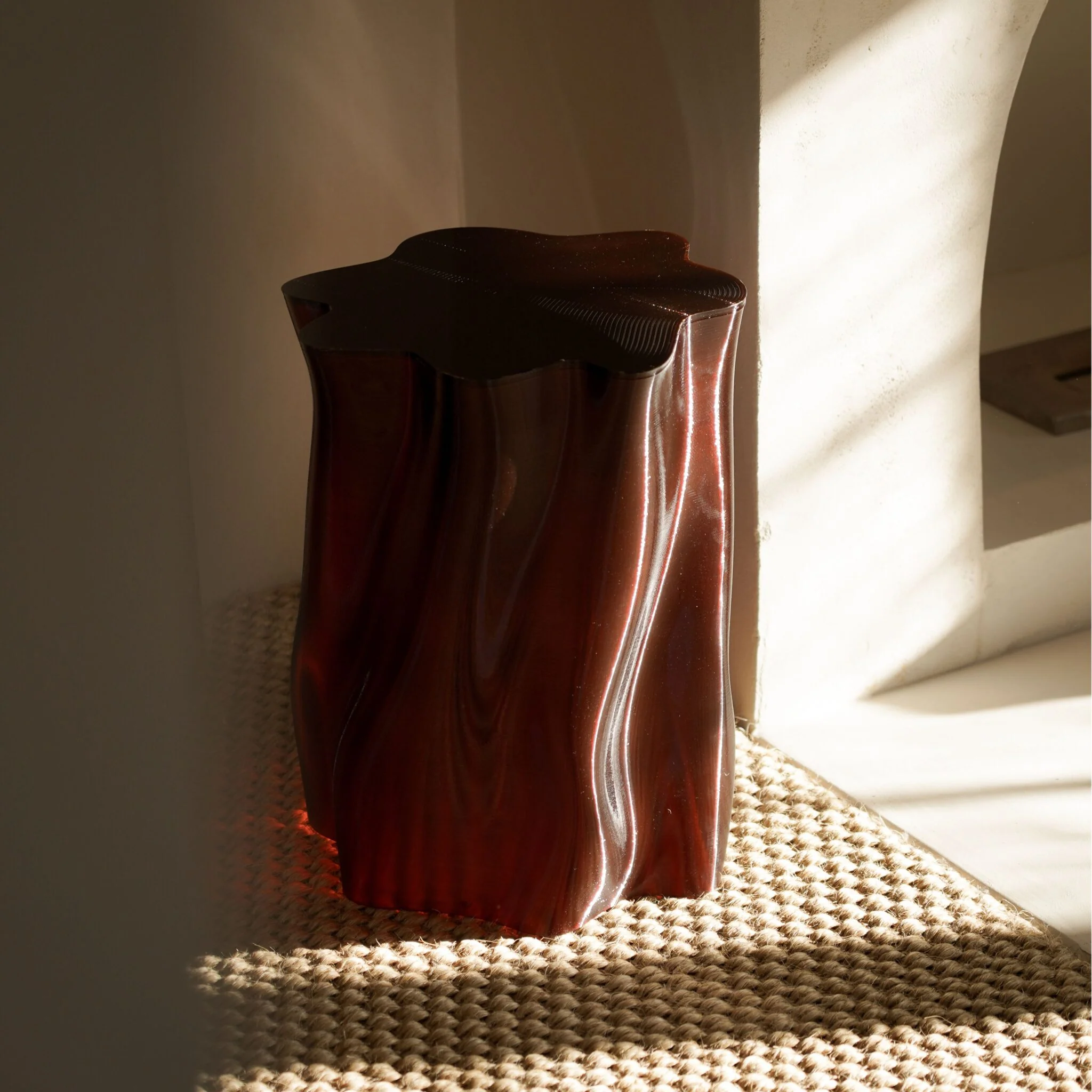 SPECIAL STUDIO Lulu Stool, Medium H45cm, Amber Gloss - Image 2