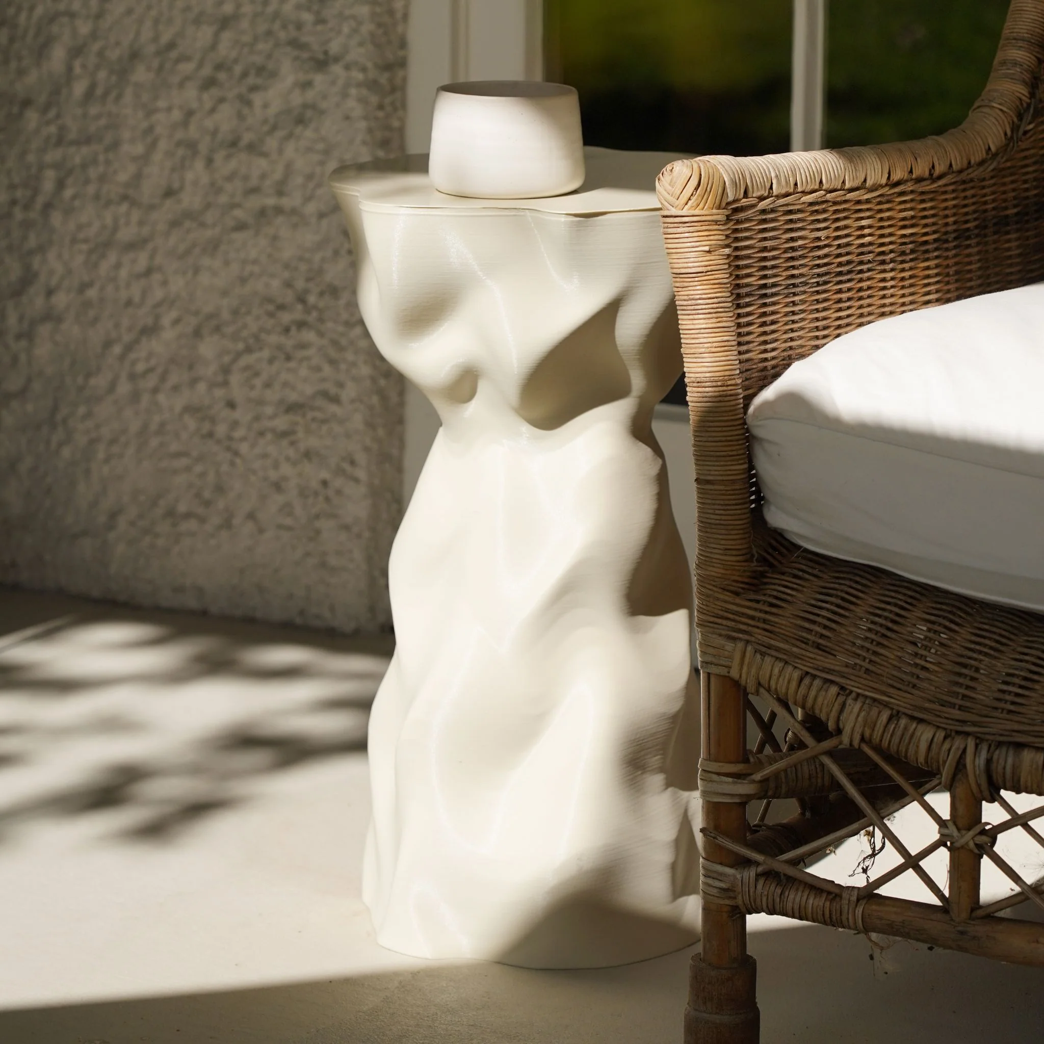 SPECIAL STUDIO Noise Side Table, Eggshell Matte - Image 5