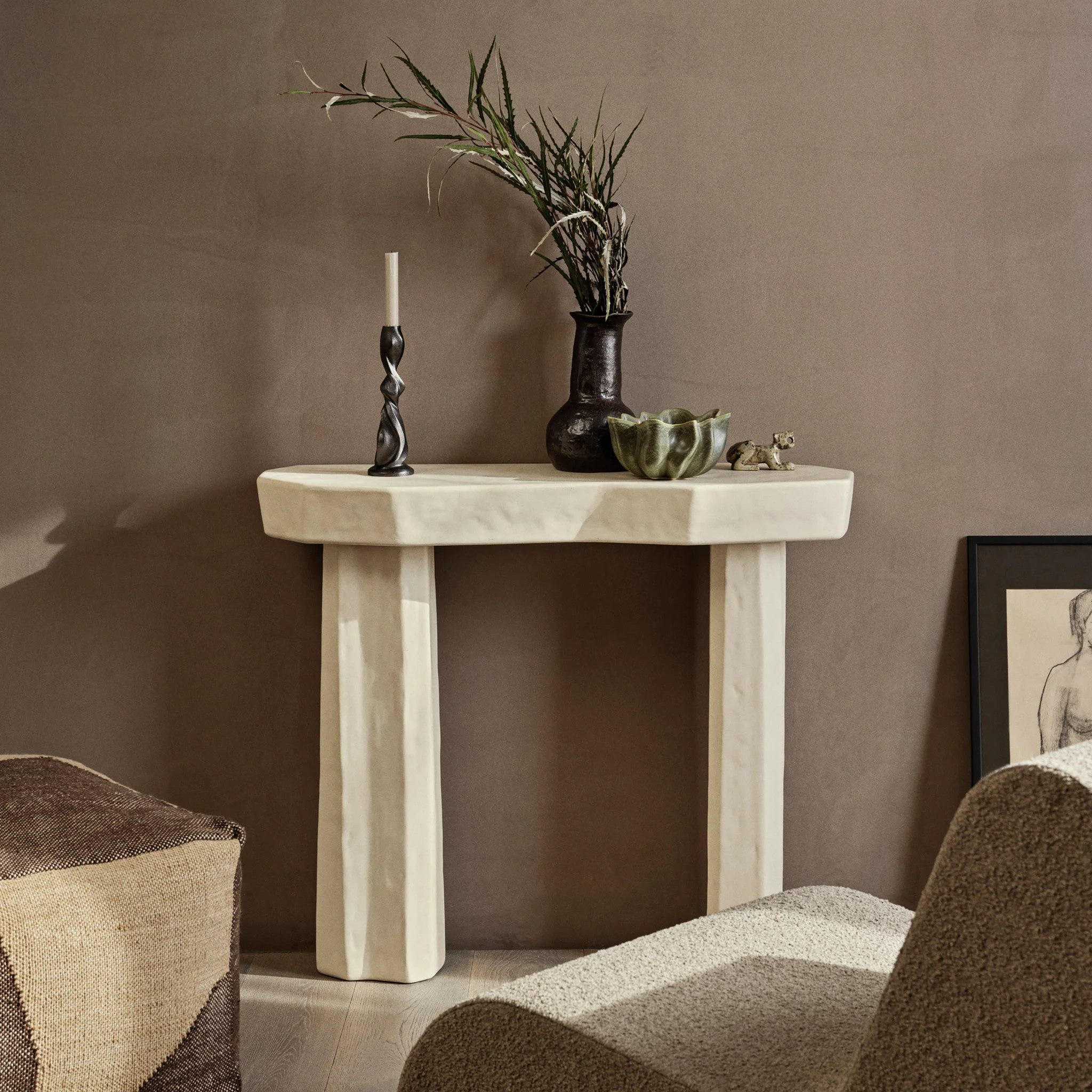 FERM LIVING Staffa Console Table, Ivory - Image 2